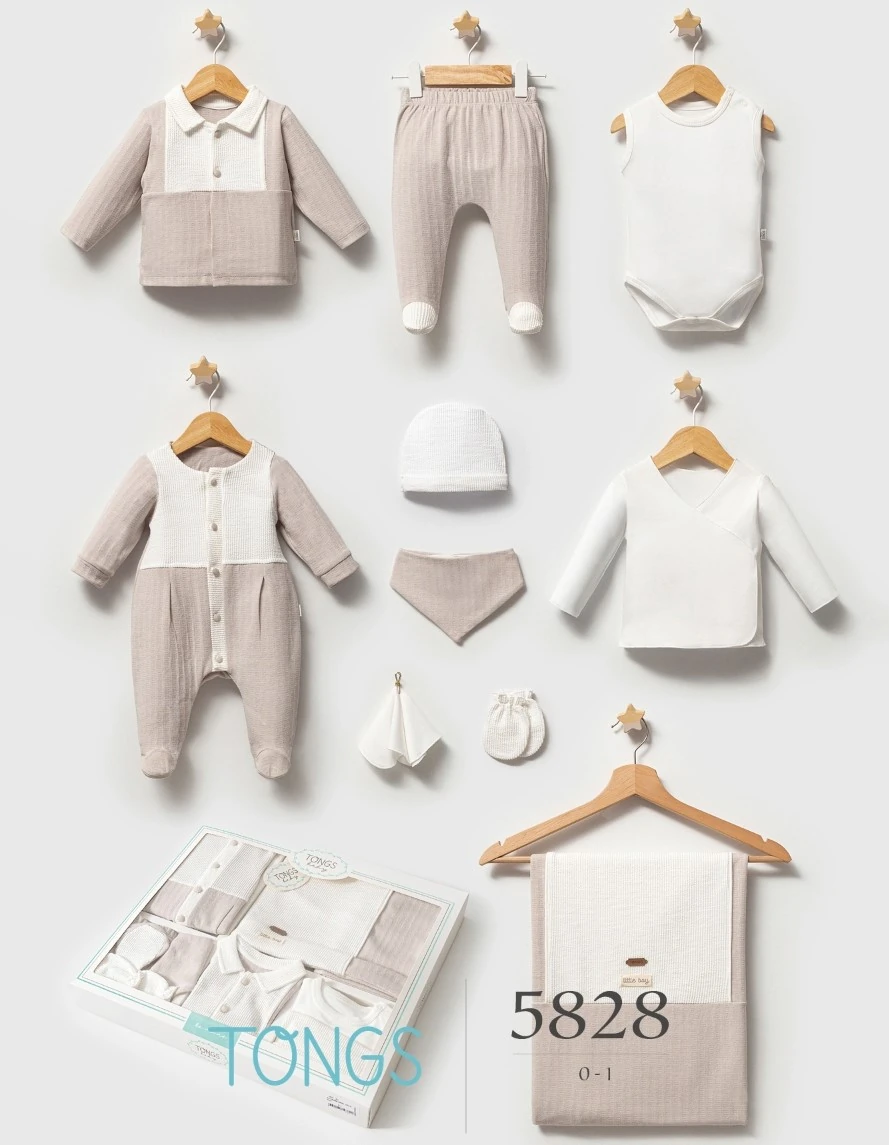 Erkek Bebek Streamlıned 10'Lu Kutulu Hastane Çıkış Ve Yenidoğan Set