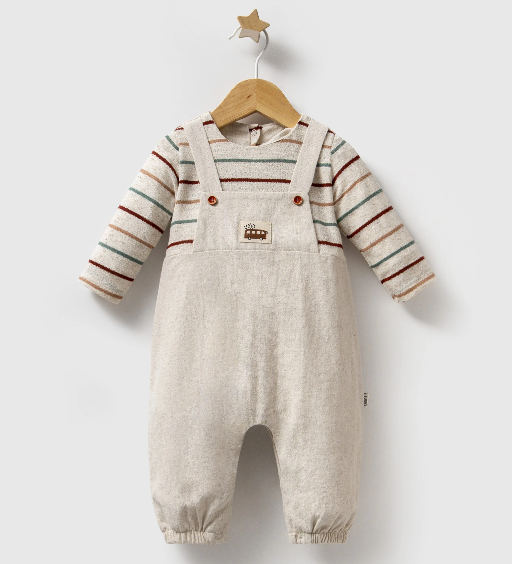 3-6-9 Ay Erkek Bebek Colorful Tulum