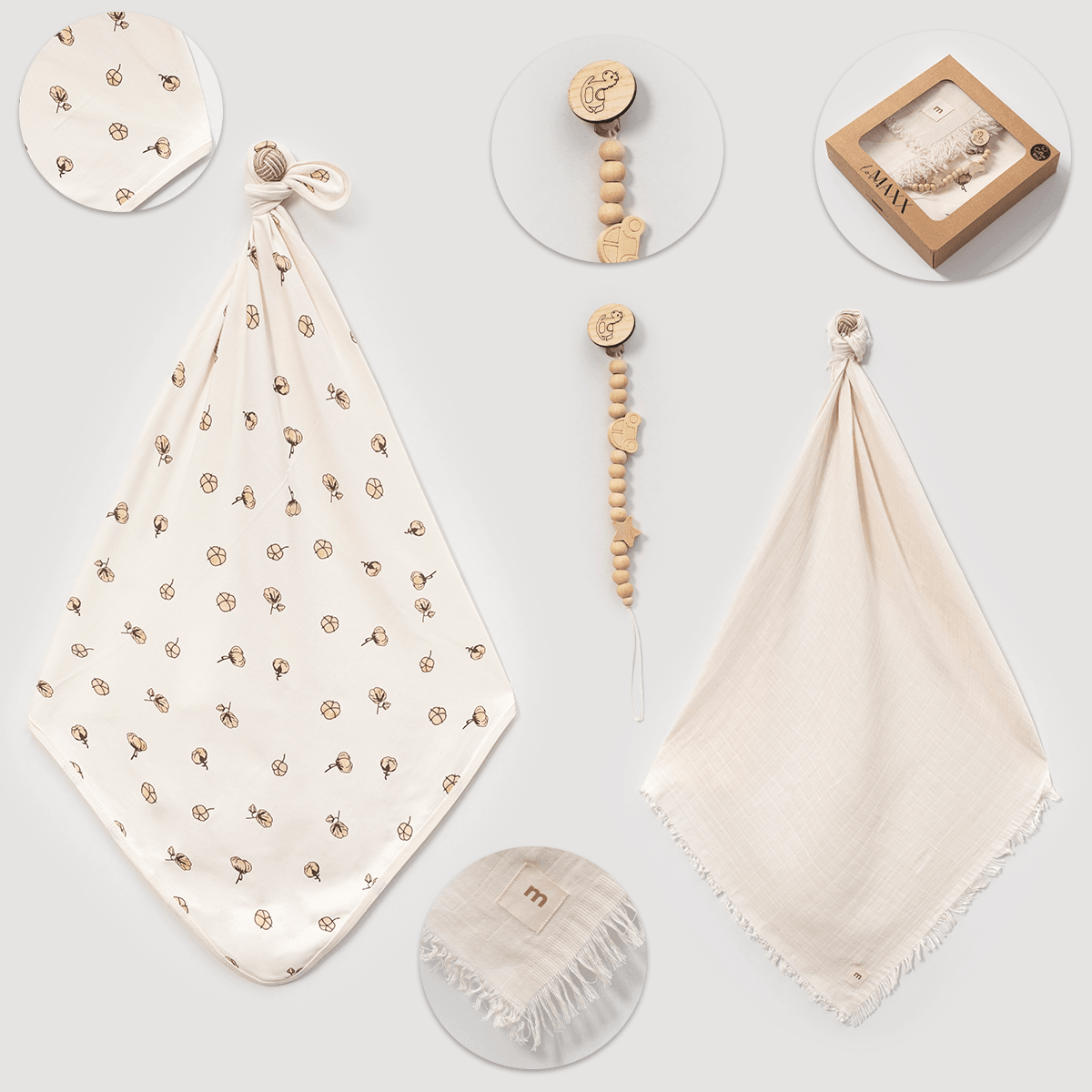  UNISEX PAMUKLU MÜSLİN VE PENYE 2'Lİ BATTANİYE SET