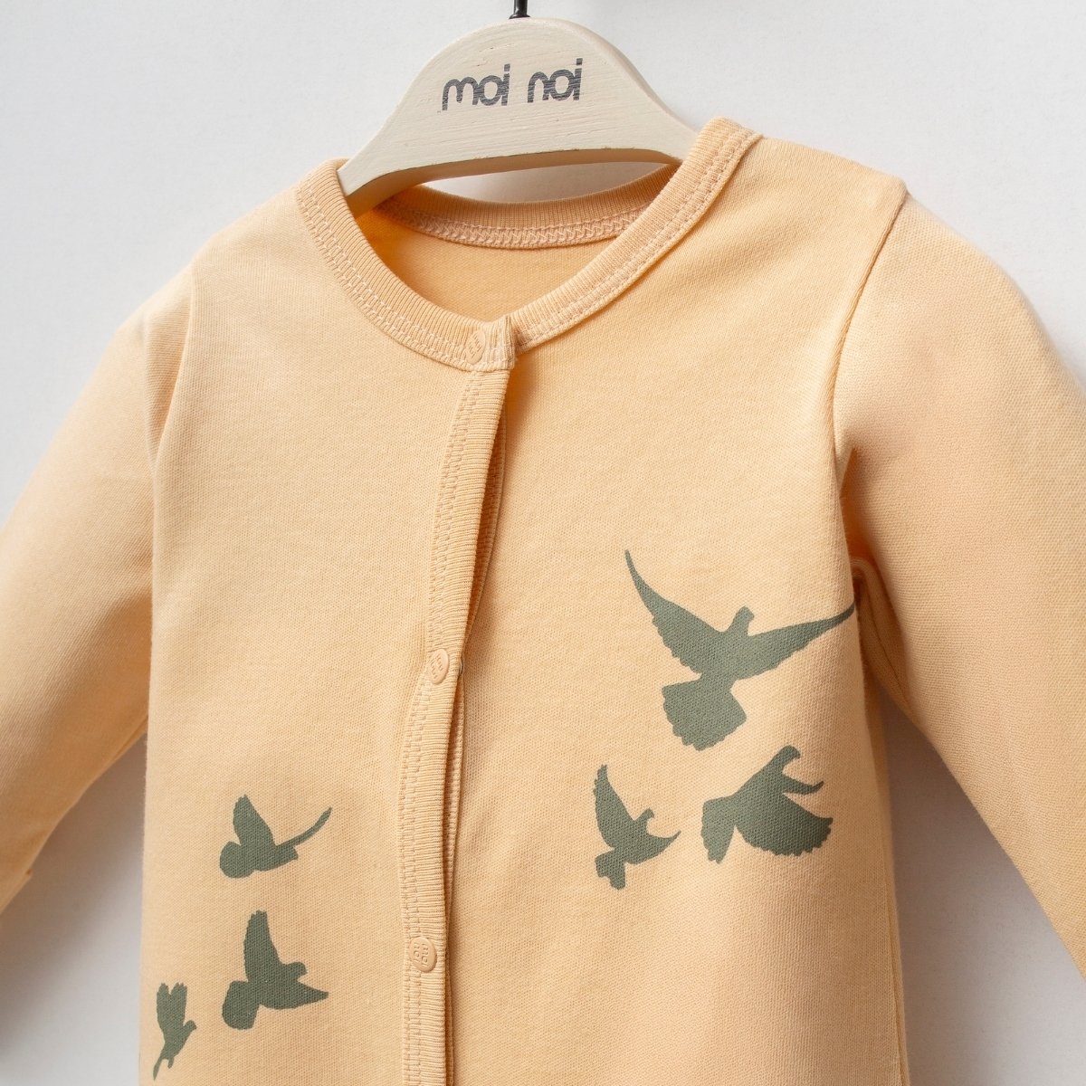 KIZ BEBEK 0-3 AY KUŞ BASKILI PAMUKLU 10LU SET