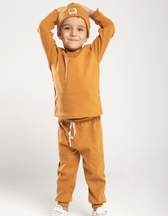 Bear Hug Bereli 3Lü Erkek Bebek Takım 6Ay - 5Yaş - Kiremit