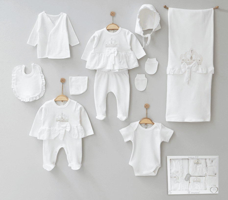 TAÇLI KIZ BEBEK 10LU SET