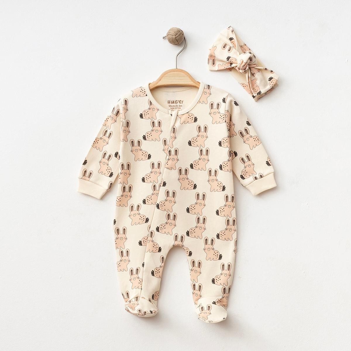 KIZ BEBEK 3-6-9 AY TAVŞANLI TULUM SET