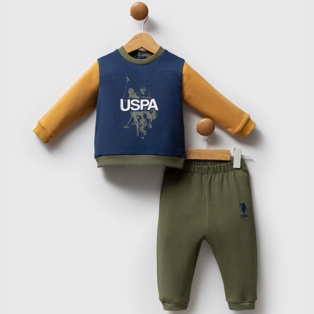  U.S. POLO ASSN. Erkek Bebek 6-9-12-18-24-36 Ay 2Li Takım