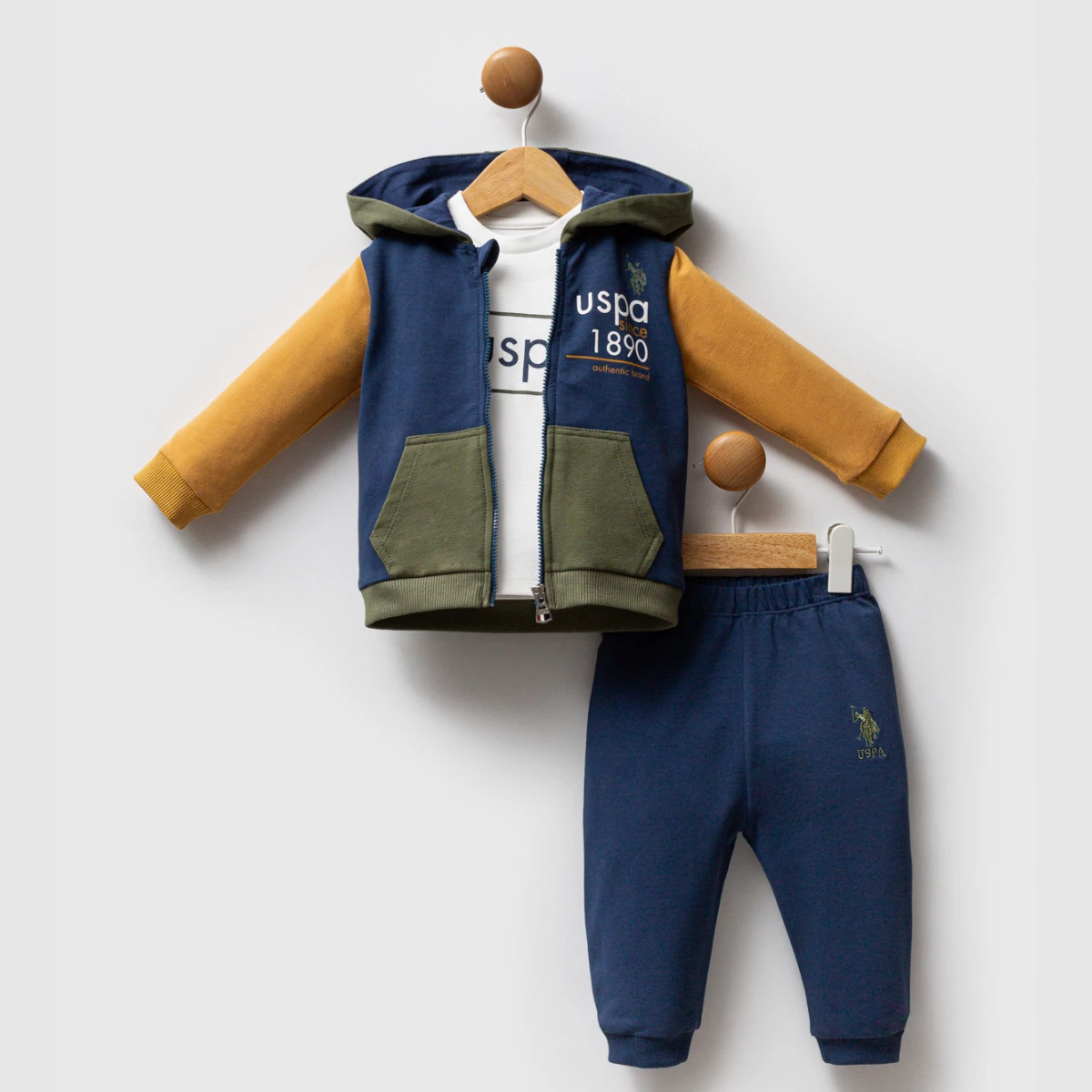 US POLO ERKEK 6-9-12-18-24-36 AY 3LÜ TAKIM