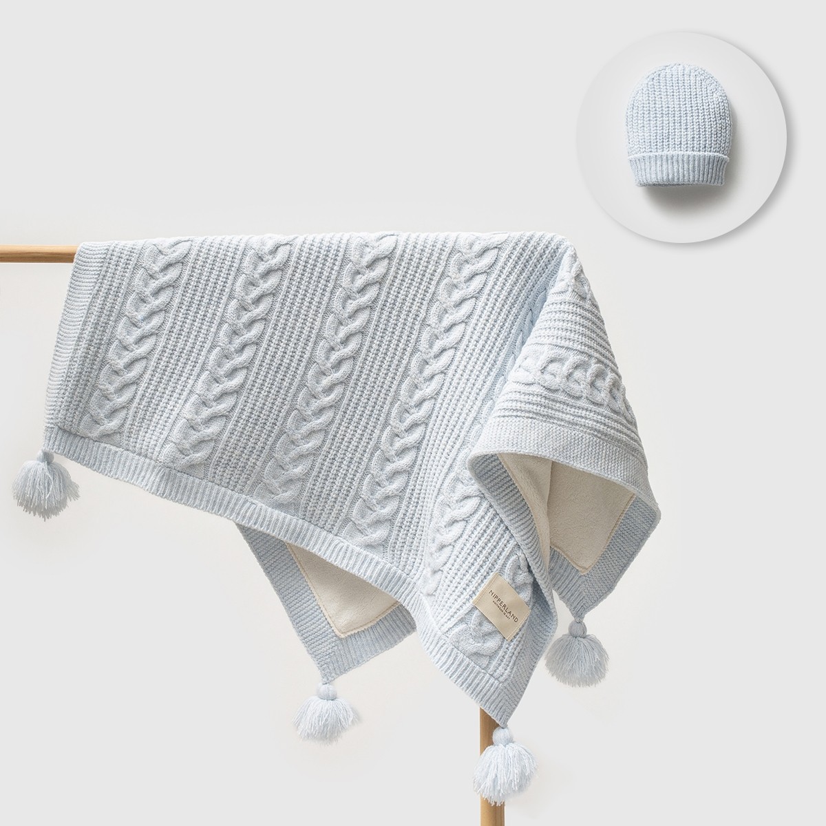 UNISEX BEBEK 85*100 CM SELANİK ÖRGÜ BATTANİYE&BERE