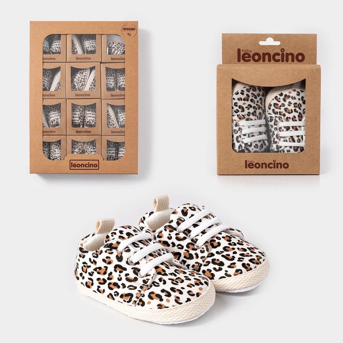 Kız Bebek 18-19 Numara Leoparlı Babet Patik