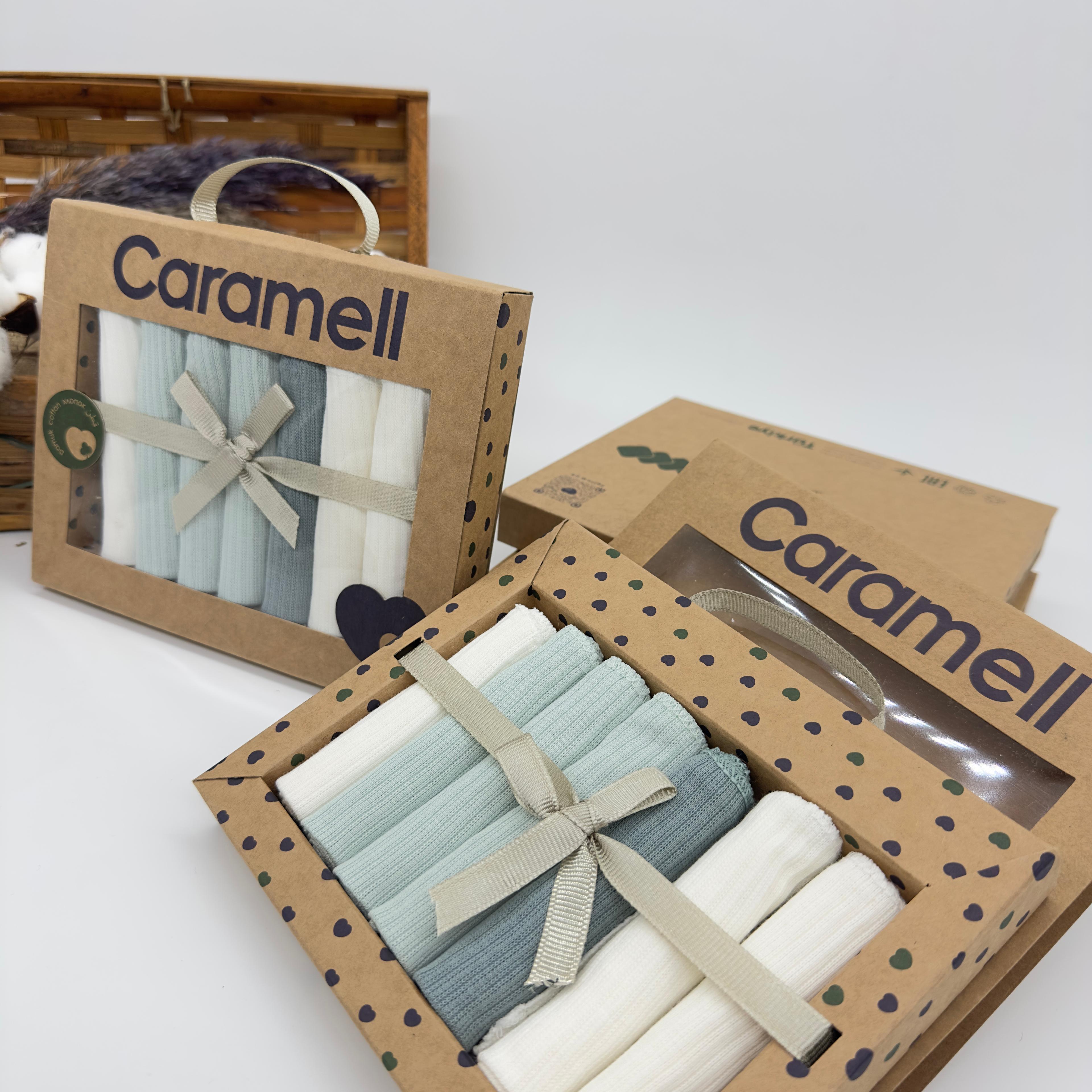 Caramell Erkek Bebek Kraft Kutulu 7Li Mendil
