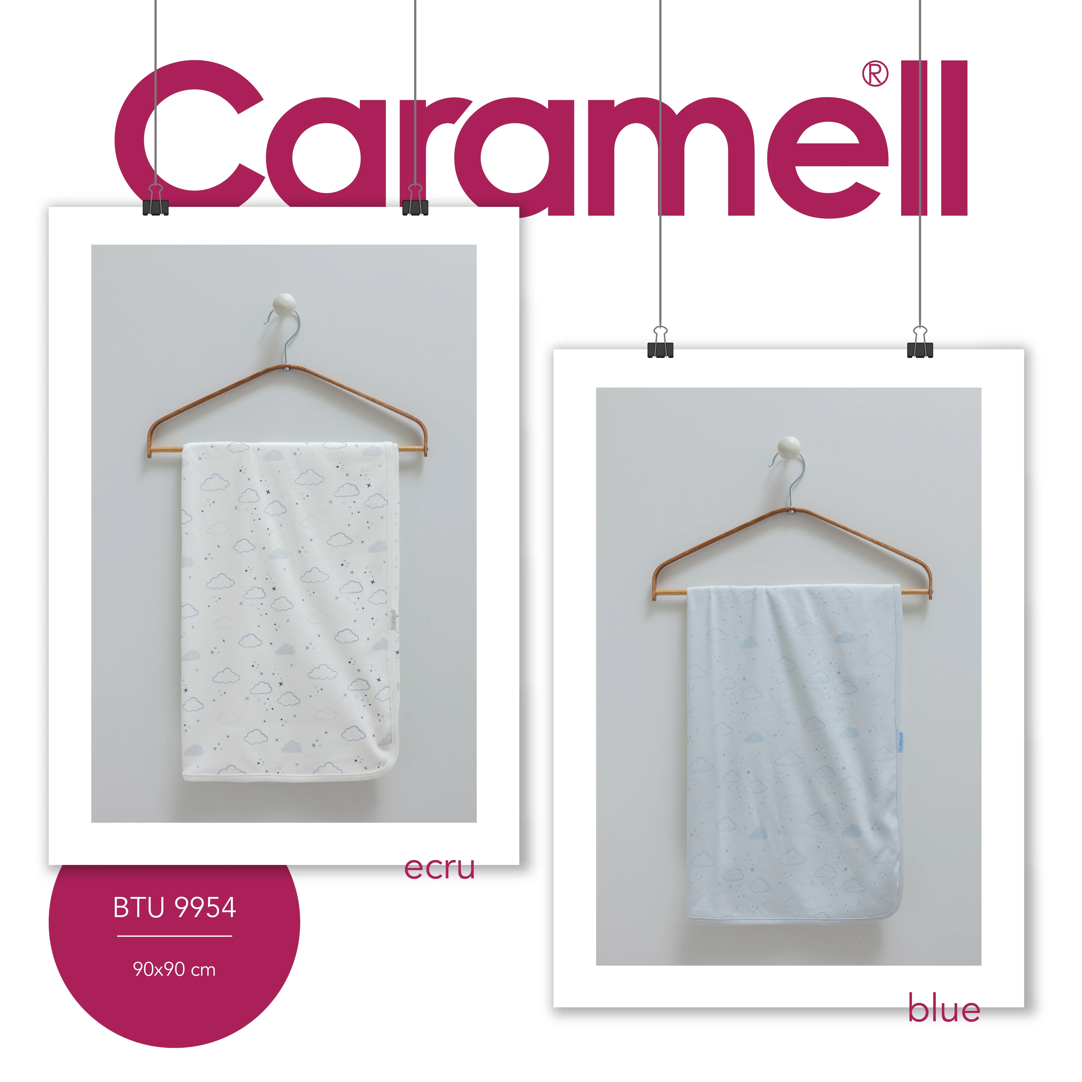 Caramell Baby Sleep Tıme Unısex Bebek Battaniye 90X90cm 