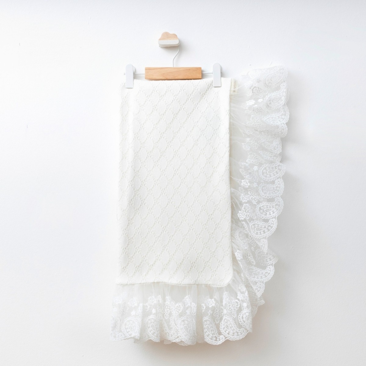 KIZ BEBEK 90*90 CM ŞIK DANTELLİ BATTANİYE