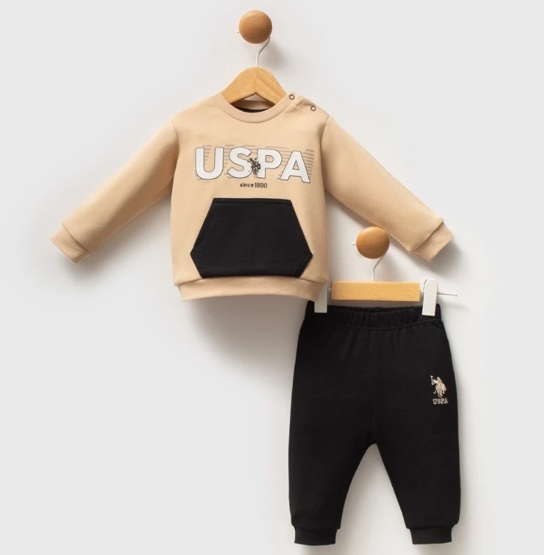  U.S. POLO ASSN. Erkek Bebek 6-9-12-18-24-36 Ay 2Li Takım