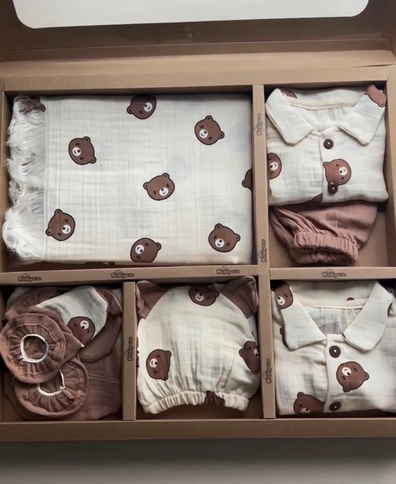 ERKEK BEBEK 0-3 AY AYICIKLI MÜSLİN 10LU SET