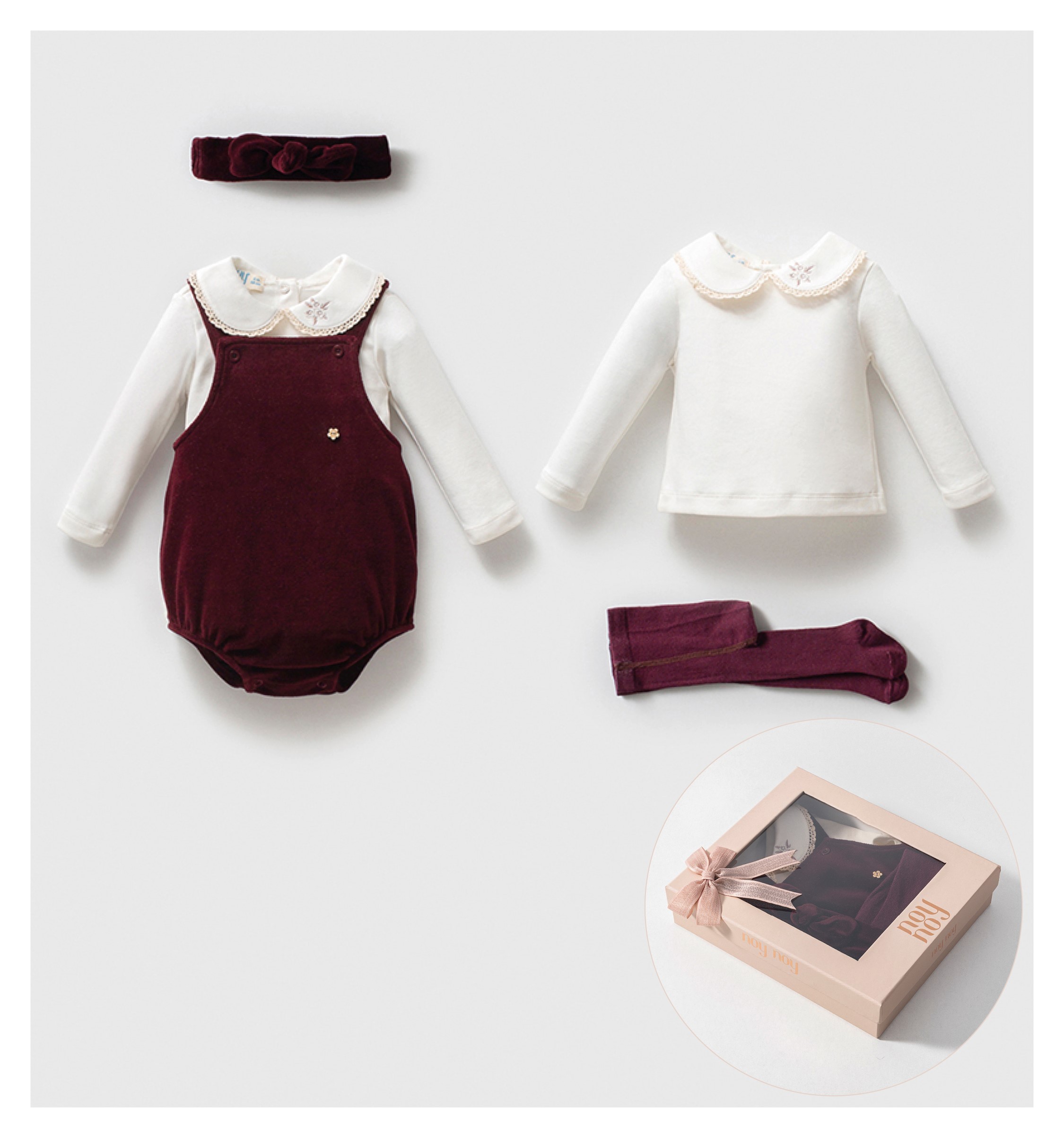 KIZ BEBEK 3-6 AY KADİFE TULUM BODY 4LÜ TAKIM