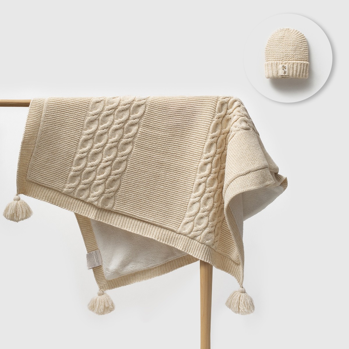 UNISEX BEBEK 85*100 CM LİNKSLİ BATTANİYE&BERE