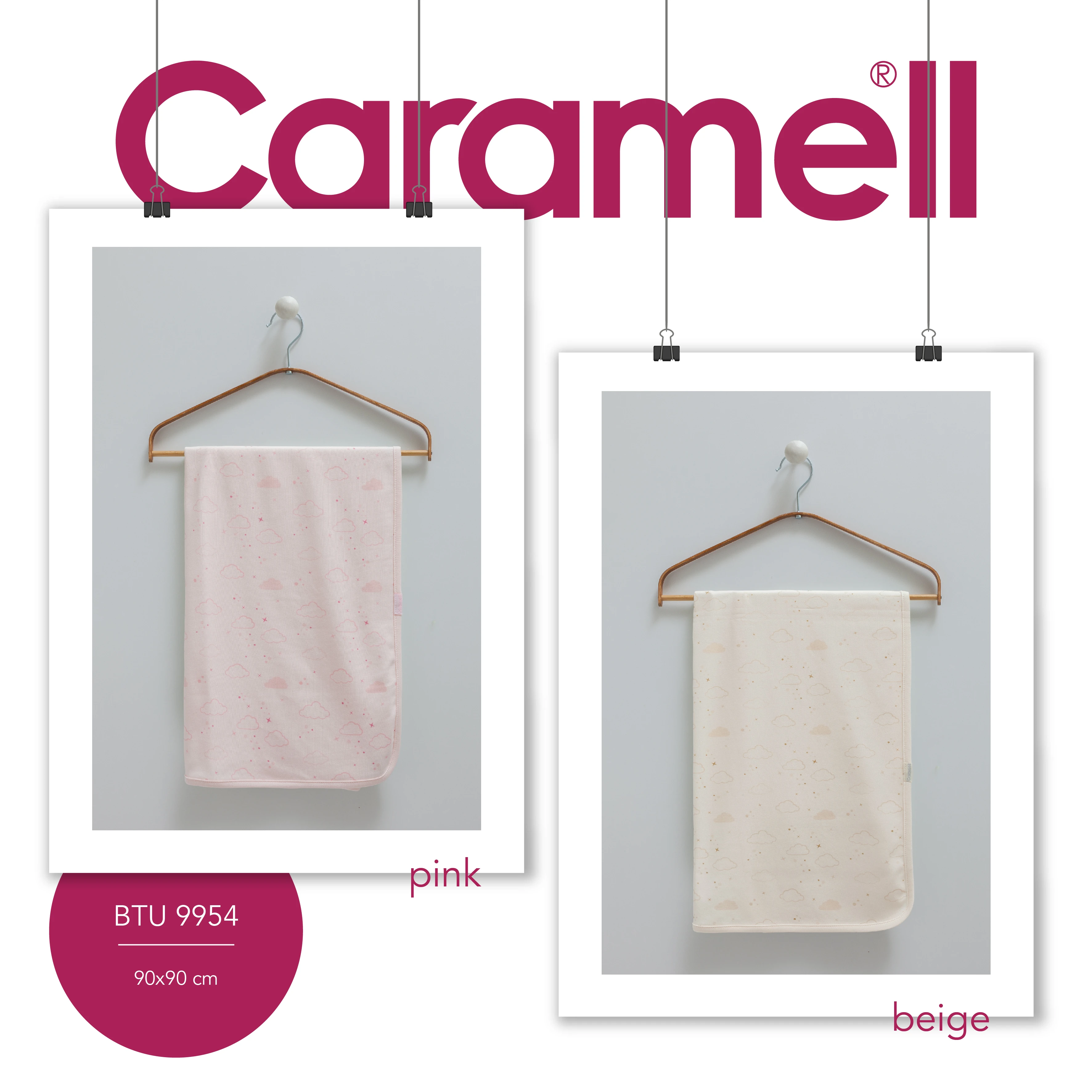 Caramell Baby Sleep Tıme Unısex Bebek Battaniye 90X90cm 