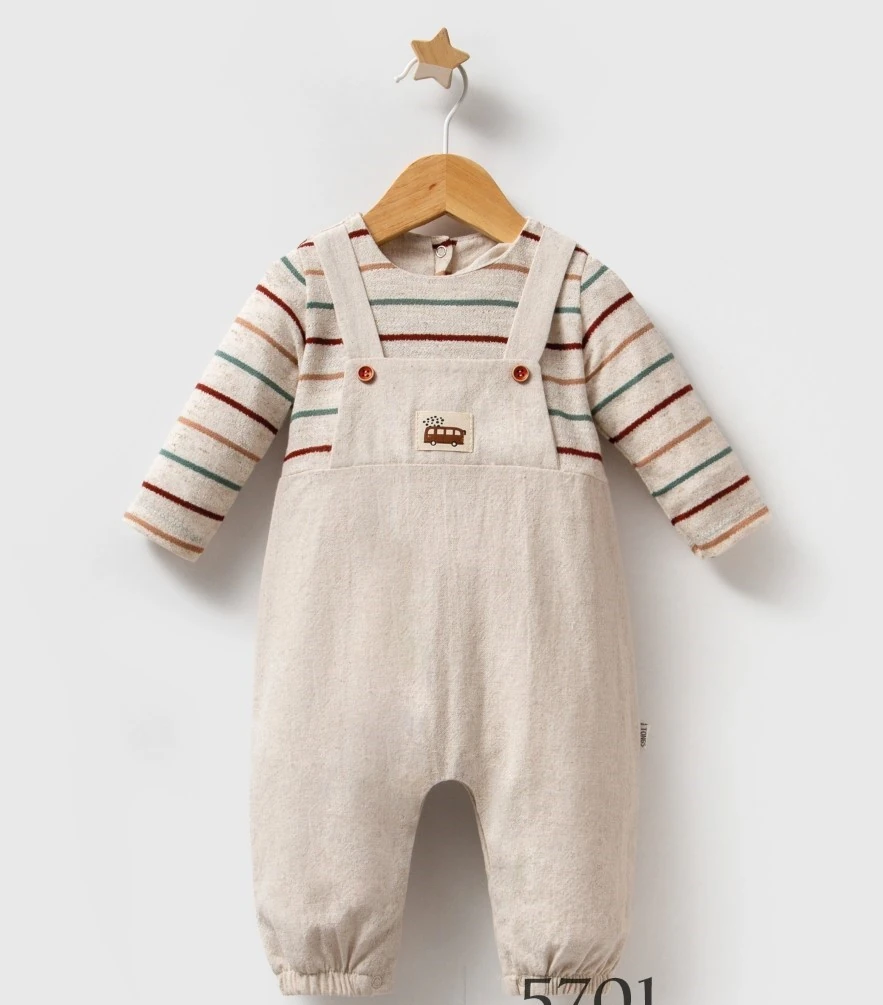 3-6-9 Ay Erkek Bebek Colorful Tulum