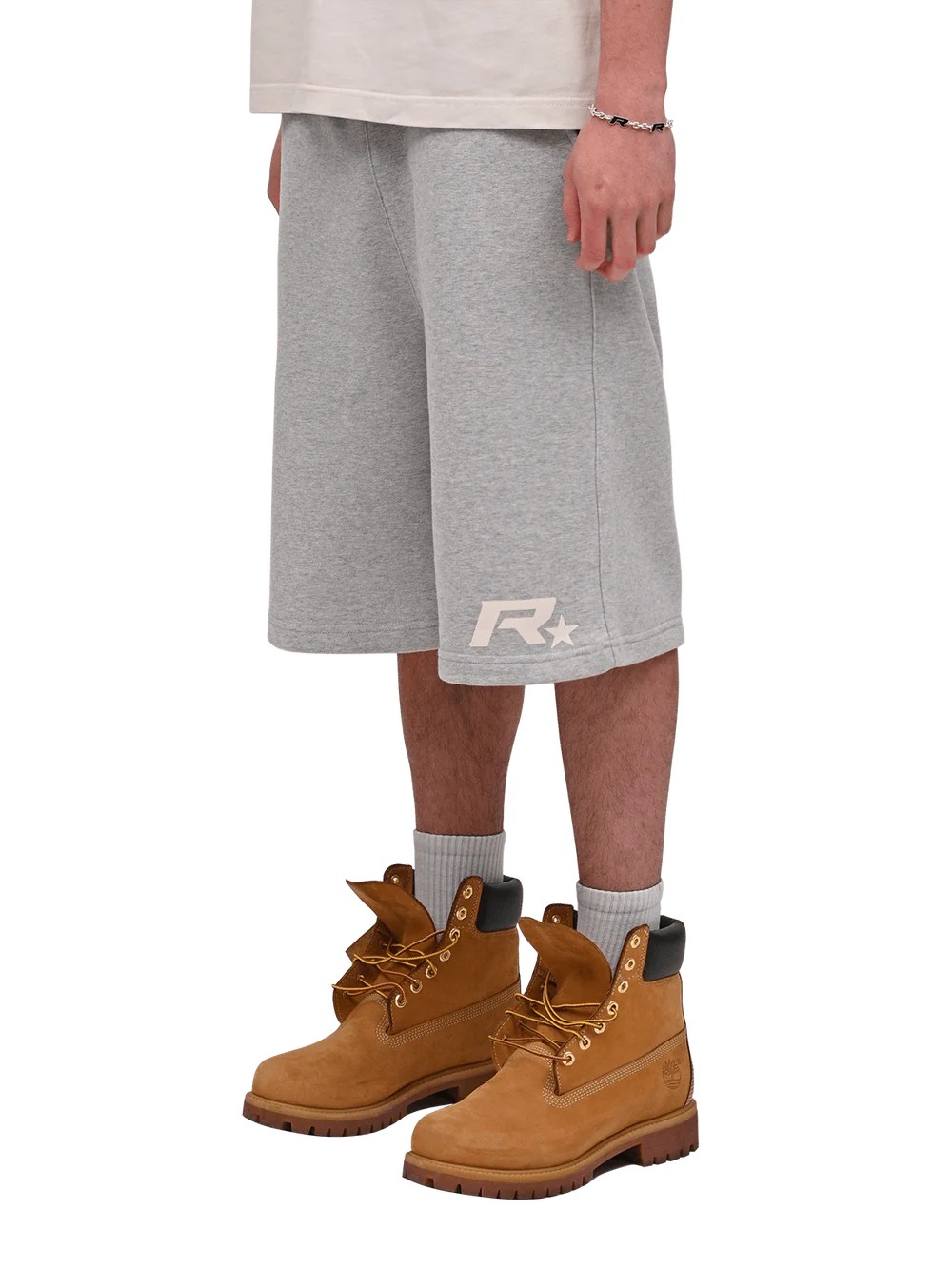 (RPTSTUDİOS) Baggy Jersey Shorts - Heather Grey