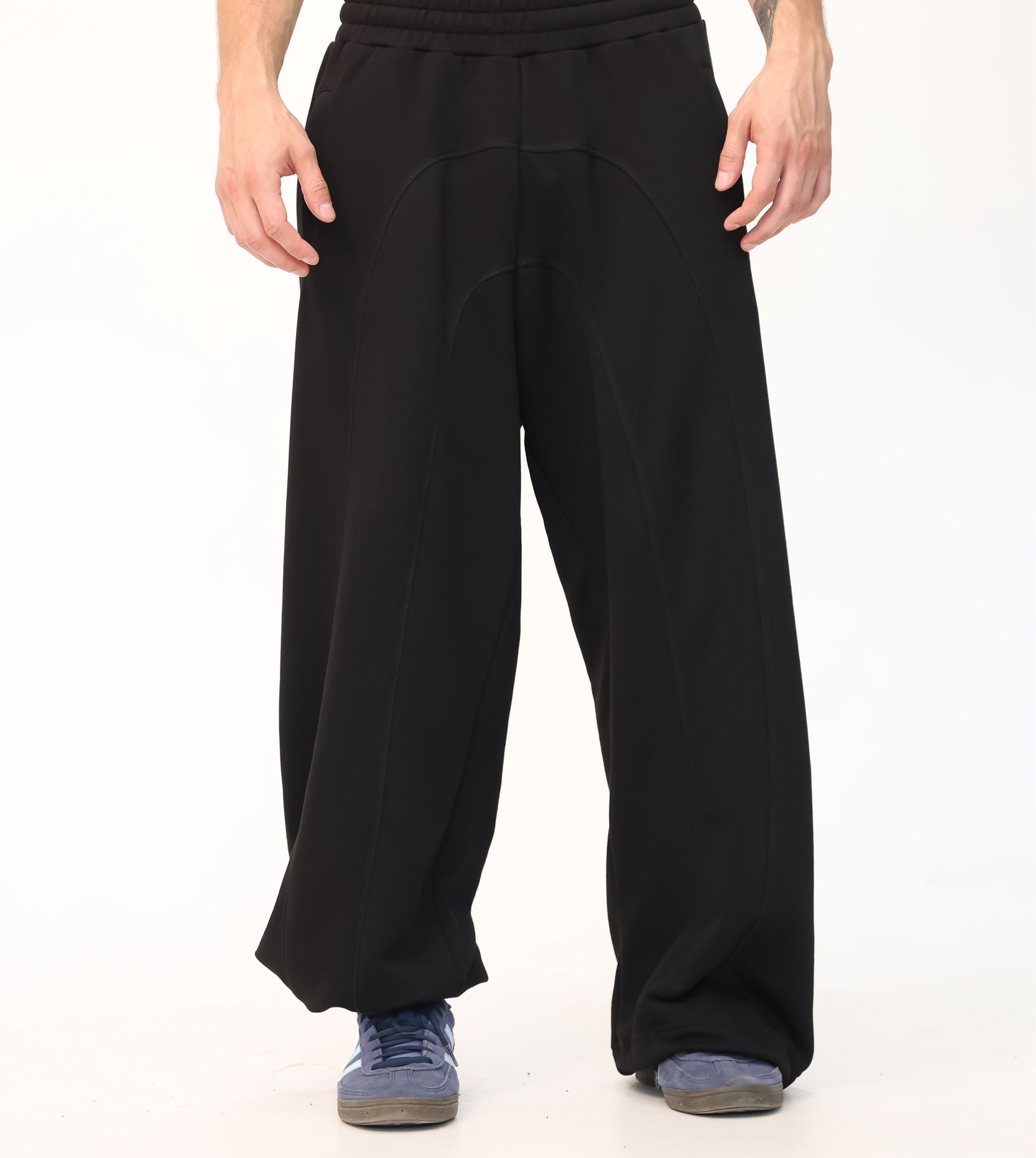 NORV Siyah Ayarlanabilir Paça Premium Oversize Eşofman Altı