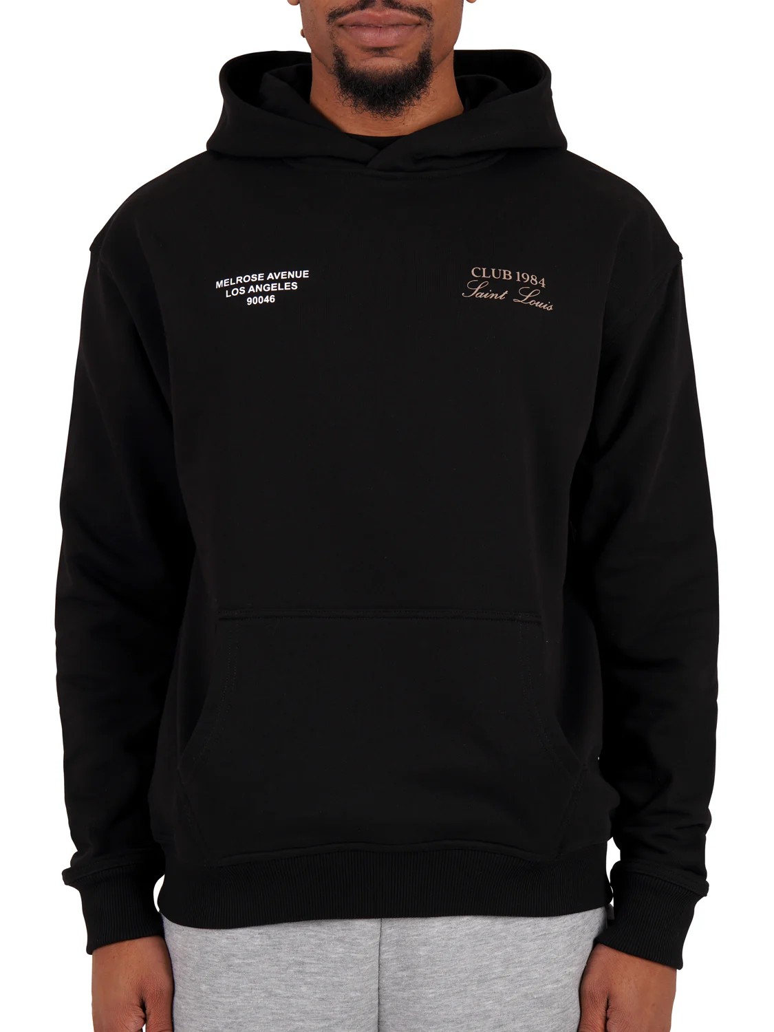 (CLUP1984) Melrose 1984 Hoodie - Black/Tan