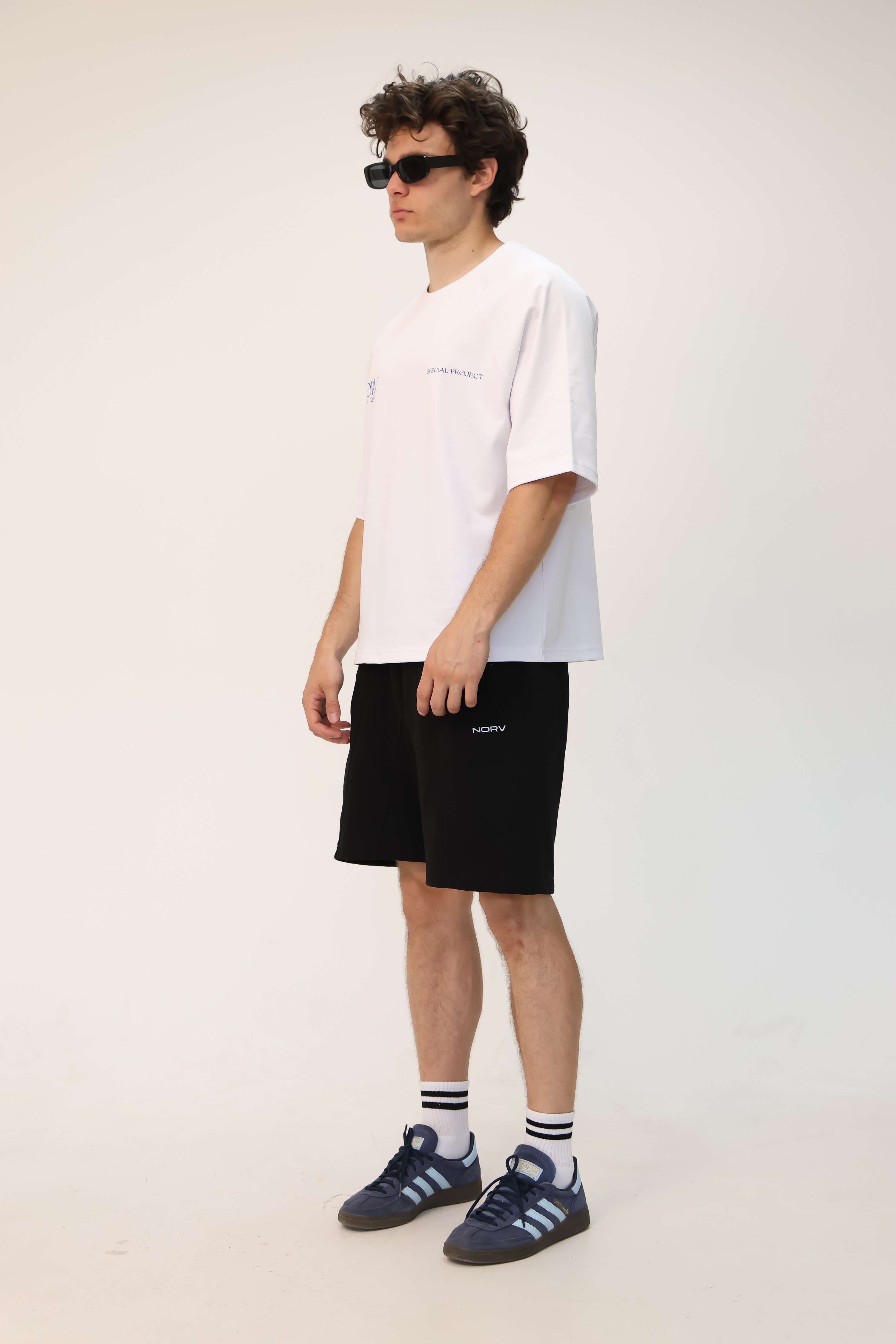 NORV Siyah Premium Oversize Şort
