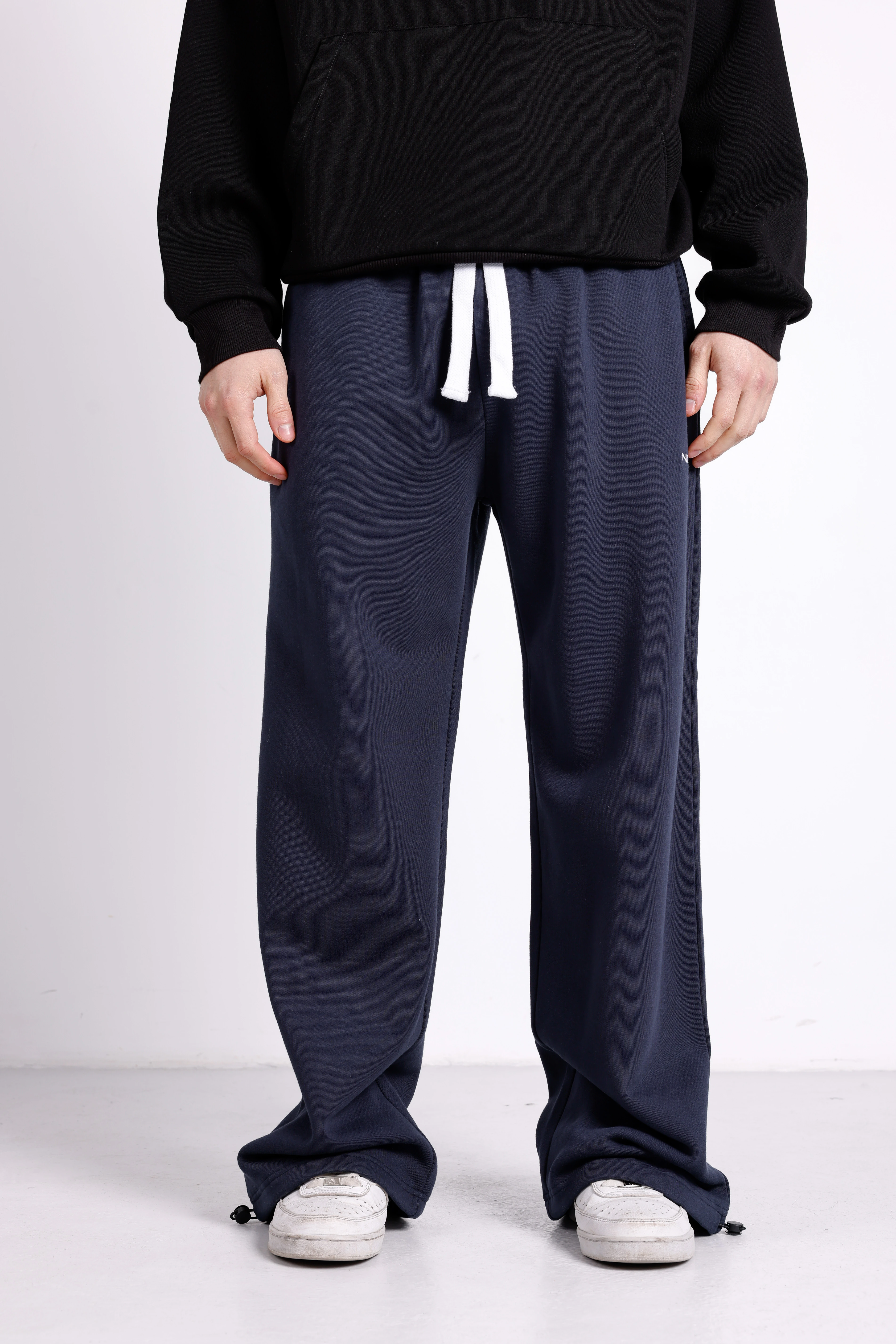 NORV Ayarlanabilir Paça Premium Oversize Eşofman Altı (Kışlık) - Deep Navy