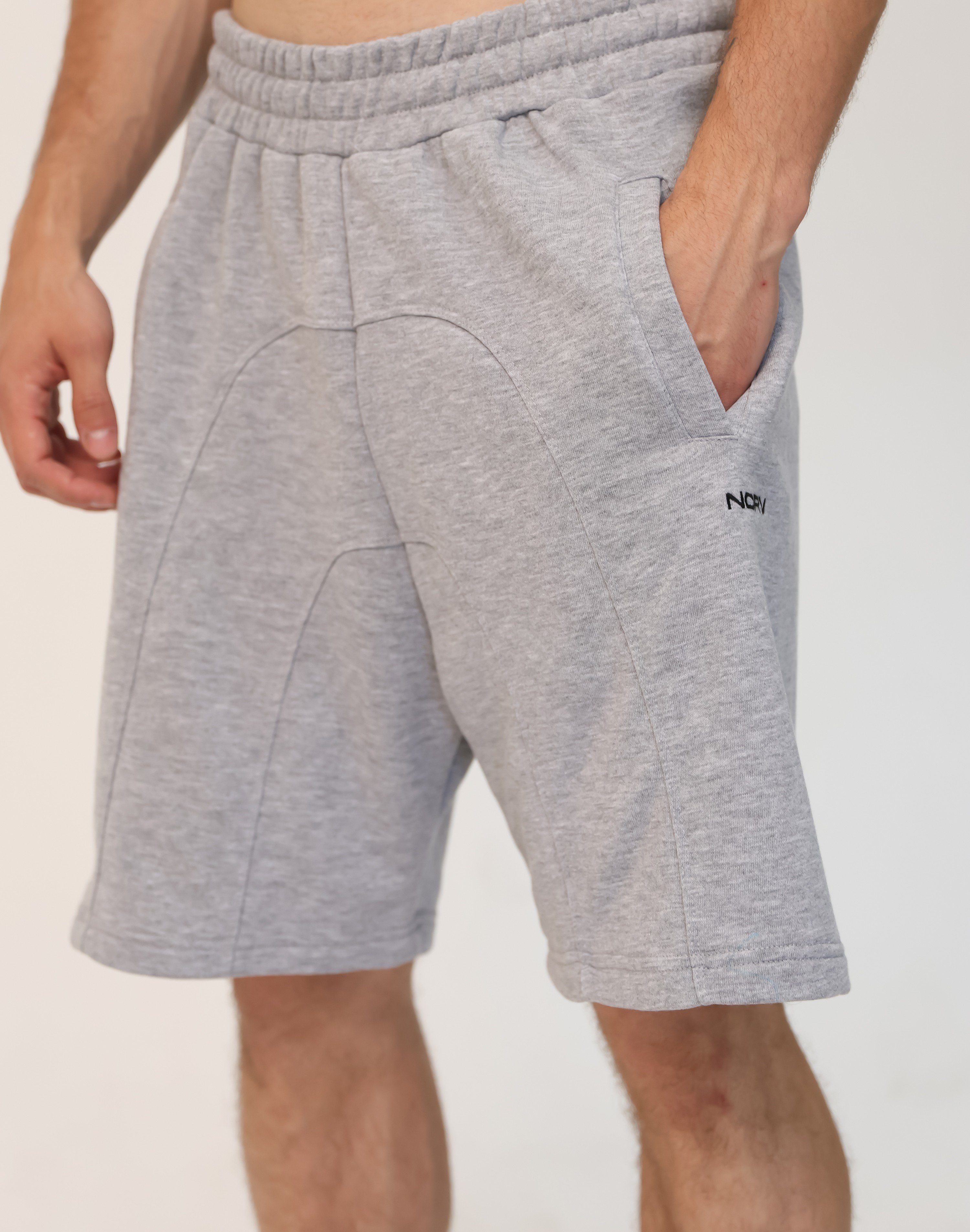 NORV gri Premium Oversize Şort