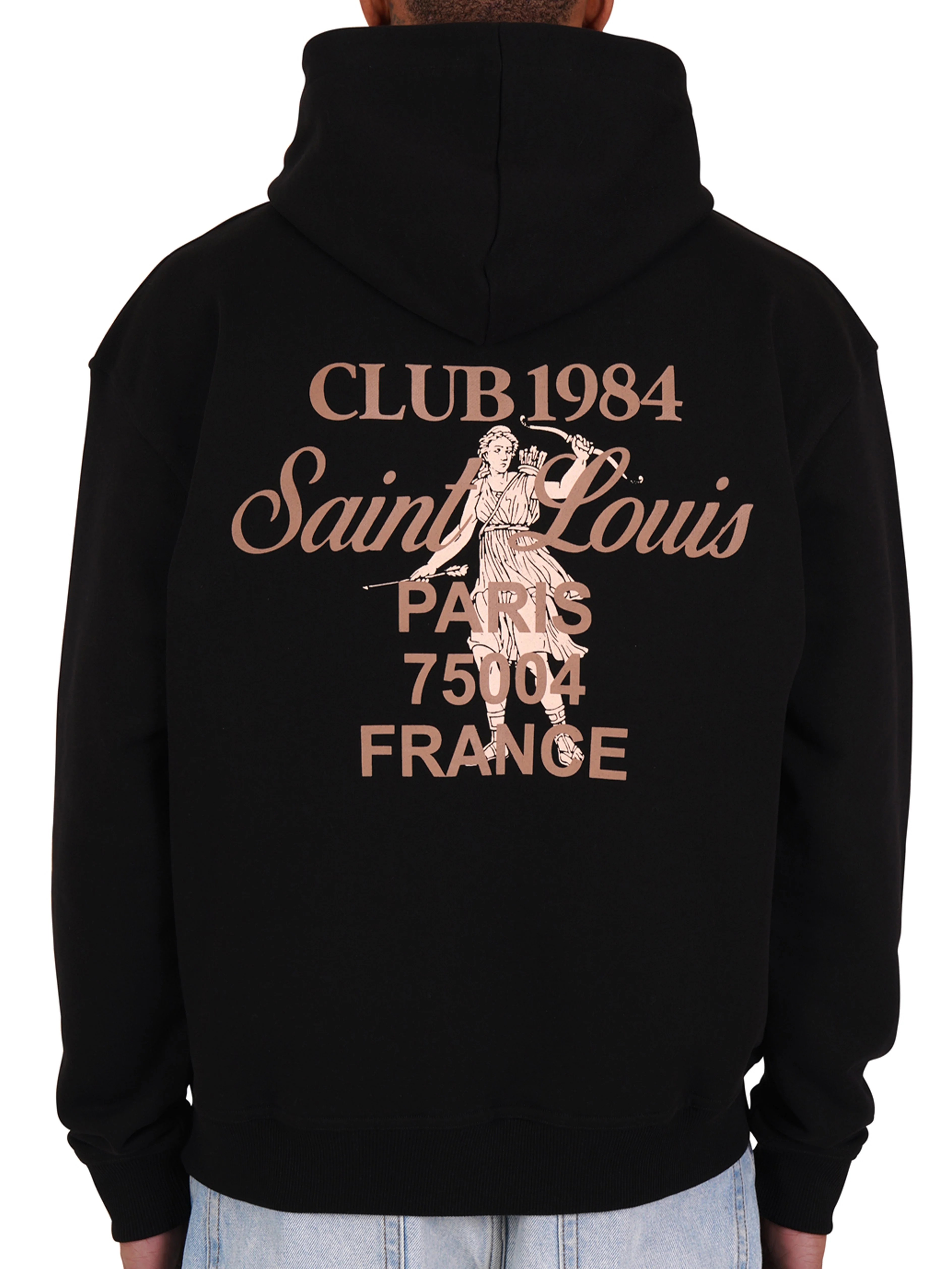 (CLUP1984)Patron 84 Hoodie - Black/Beige