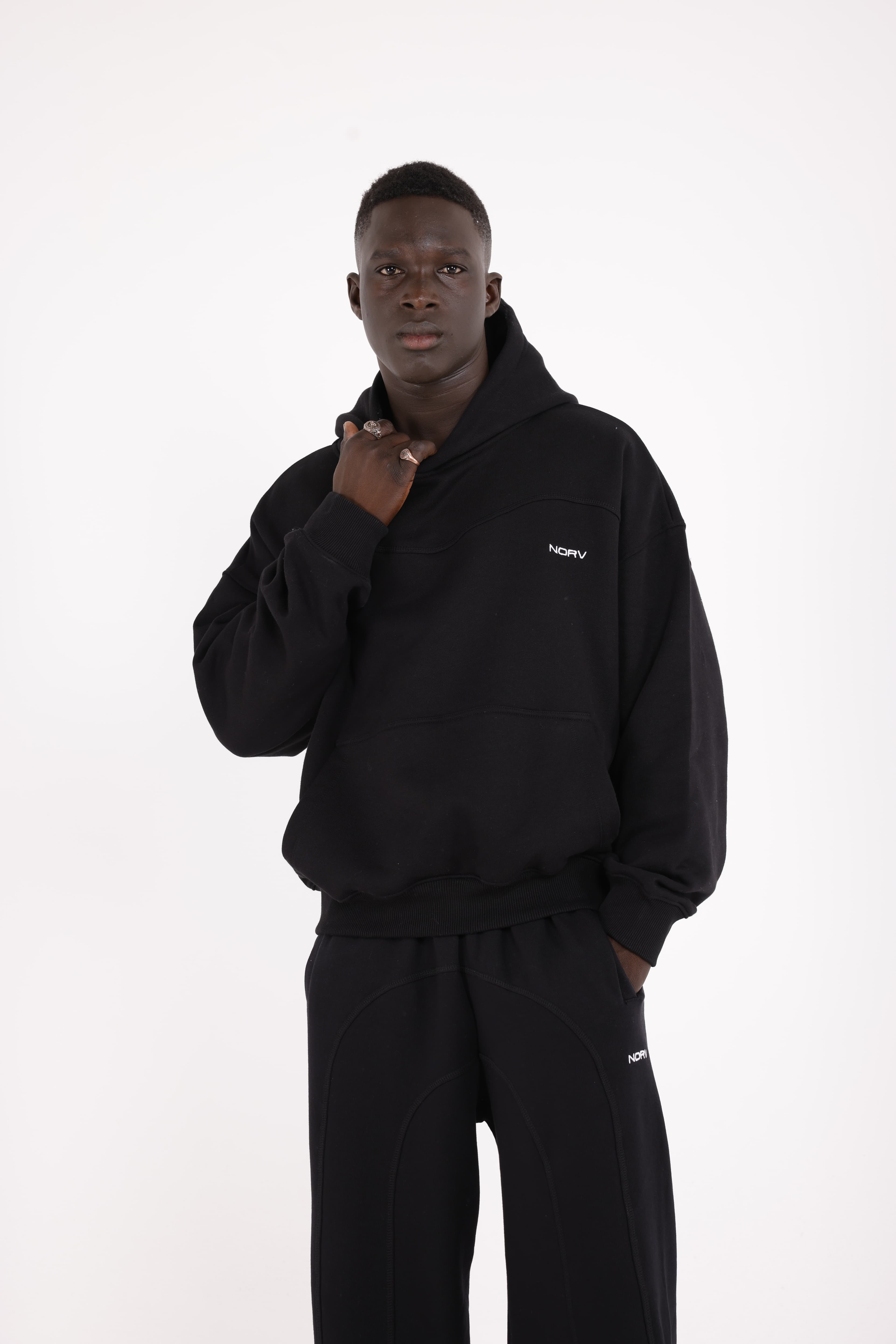NORV Premium Oversize Hoodie (Karyoka Detaylı)