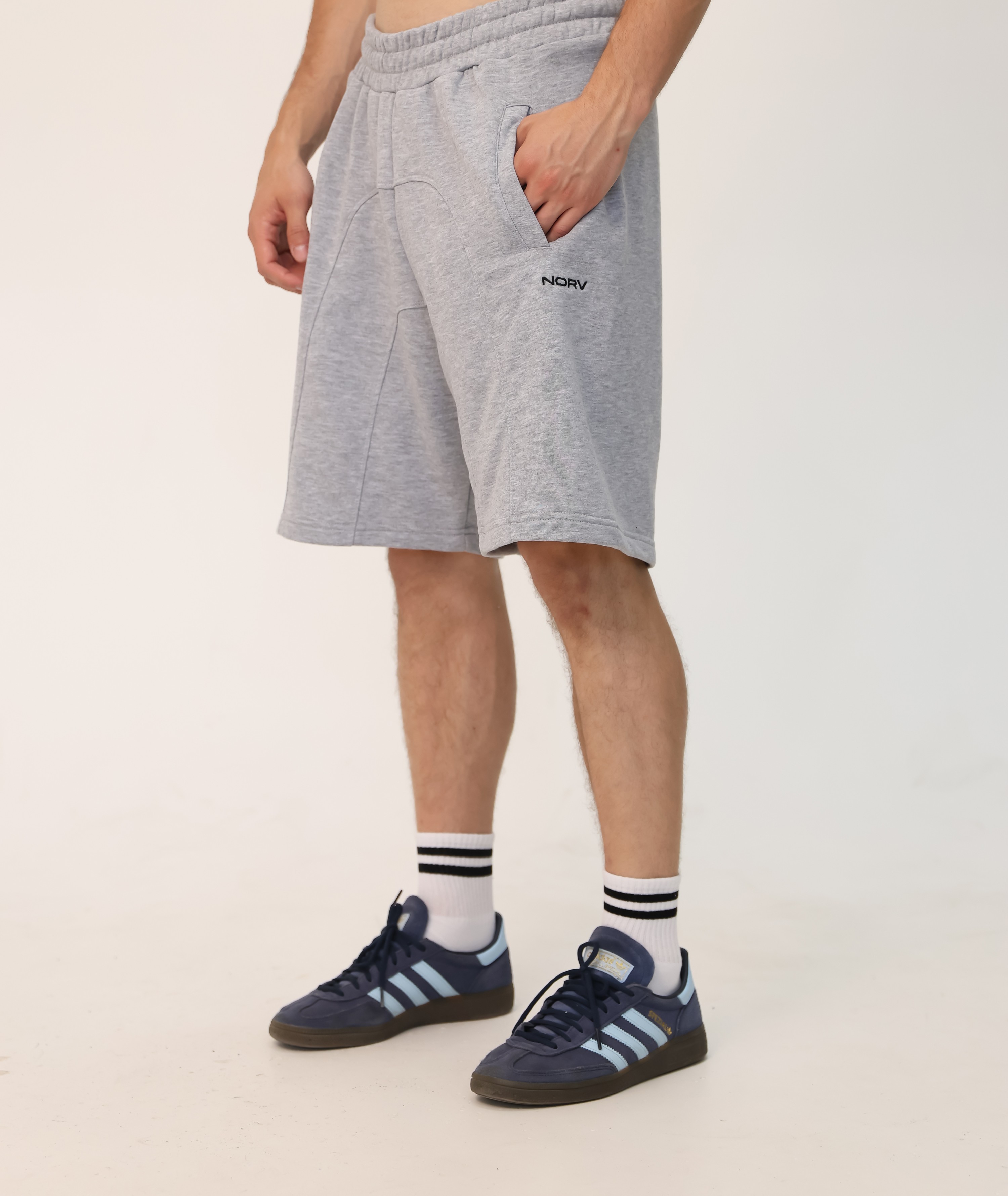 NORV gri Premium Oversize Şort
