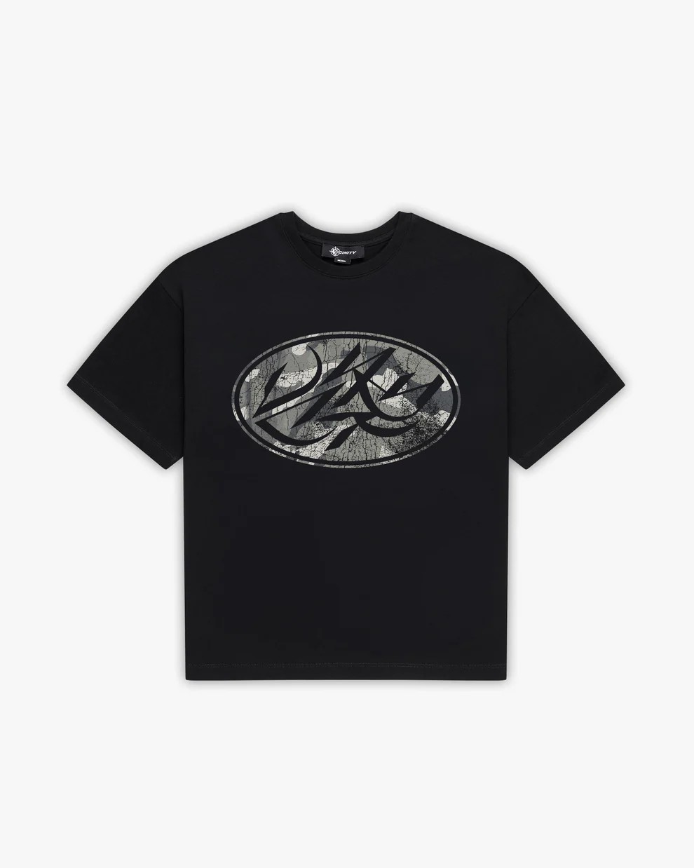 BROKEN SCRIPT TEE BLACK