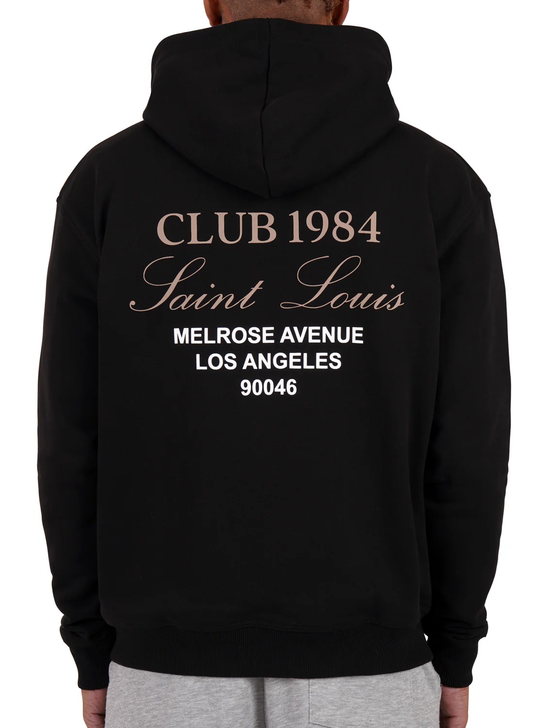 (CLUP1984) Melrose 1984 Hoodie - Black/Tan