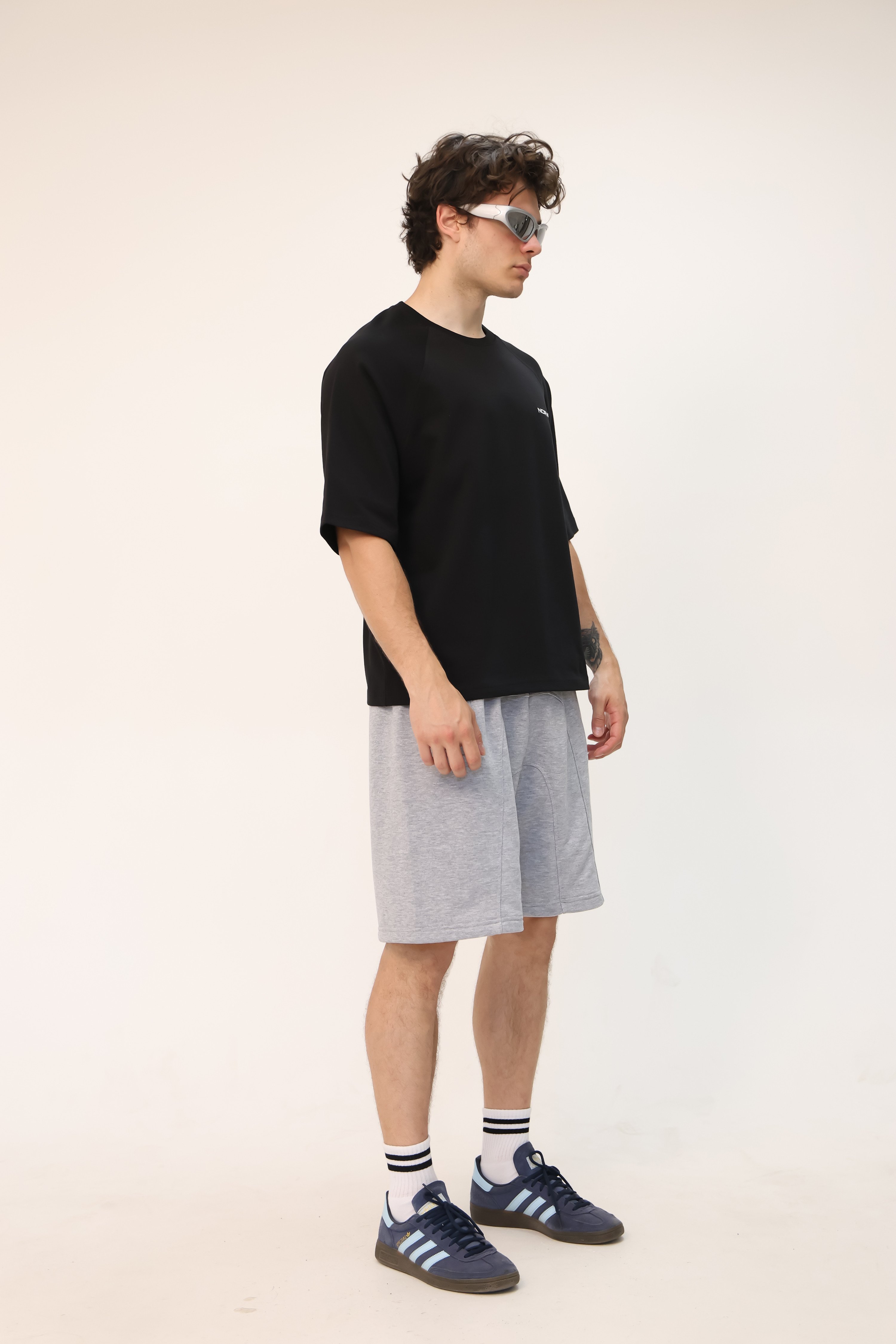 NORV gri Premium Oversize Şort