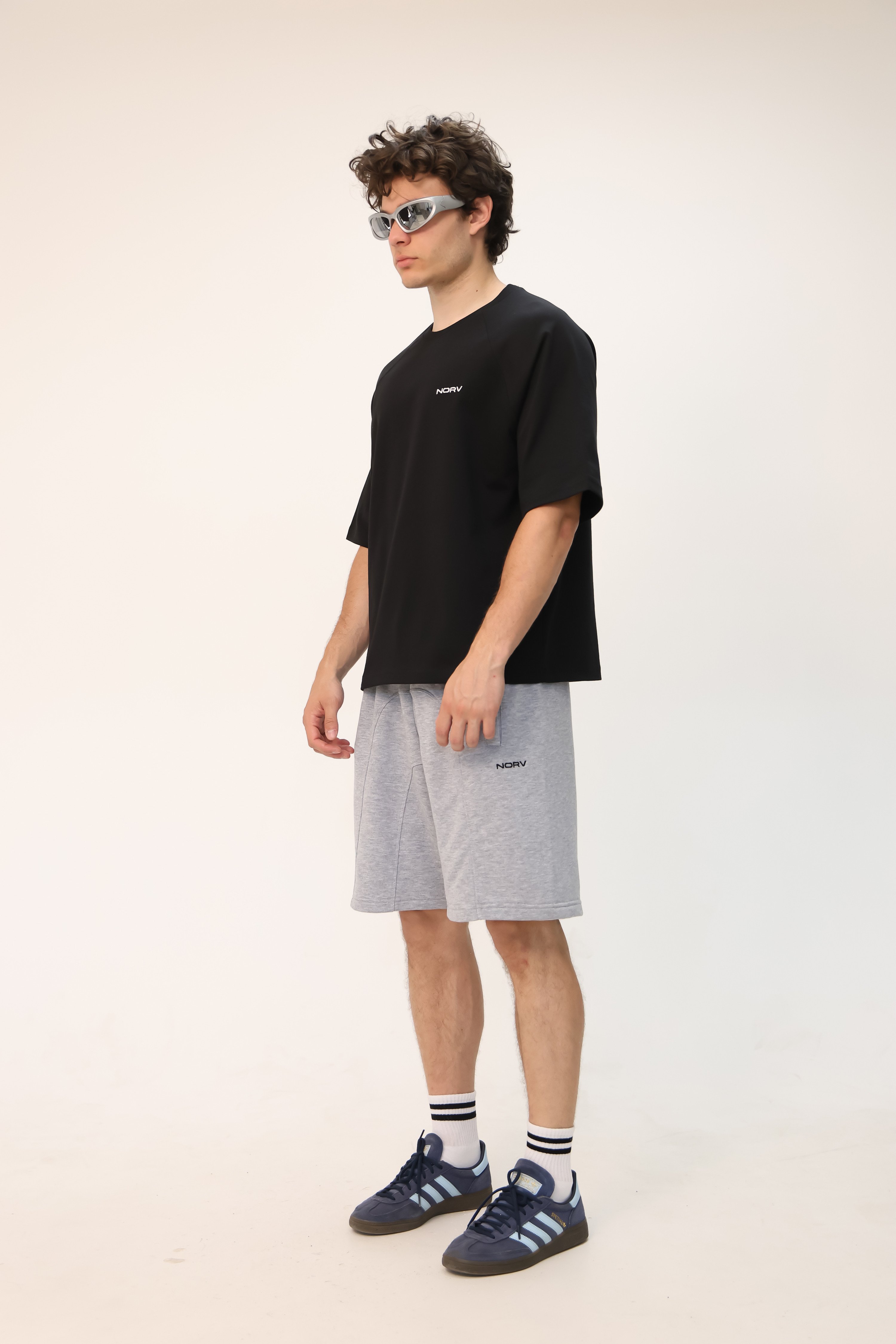 NORV gri Premium Oversize Şort