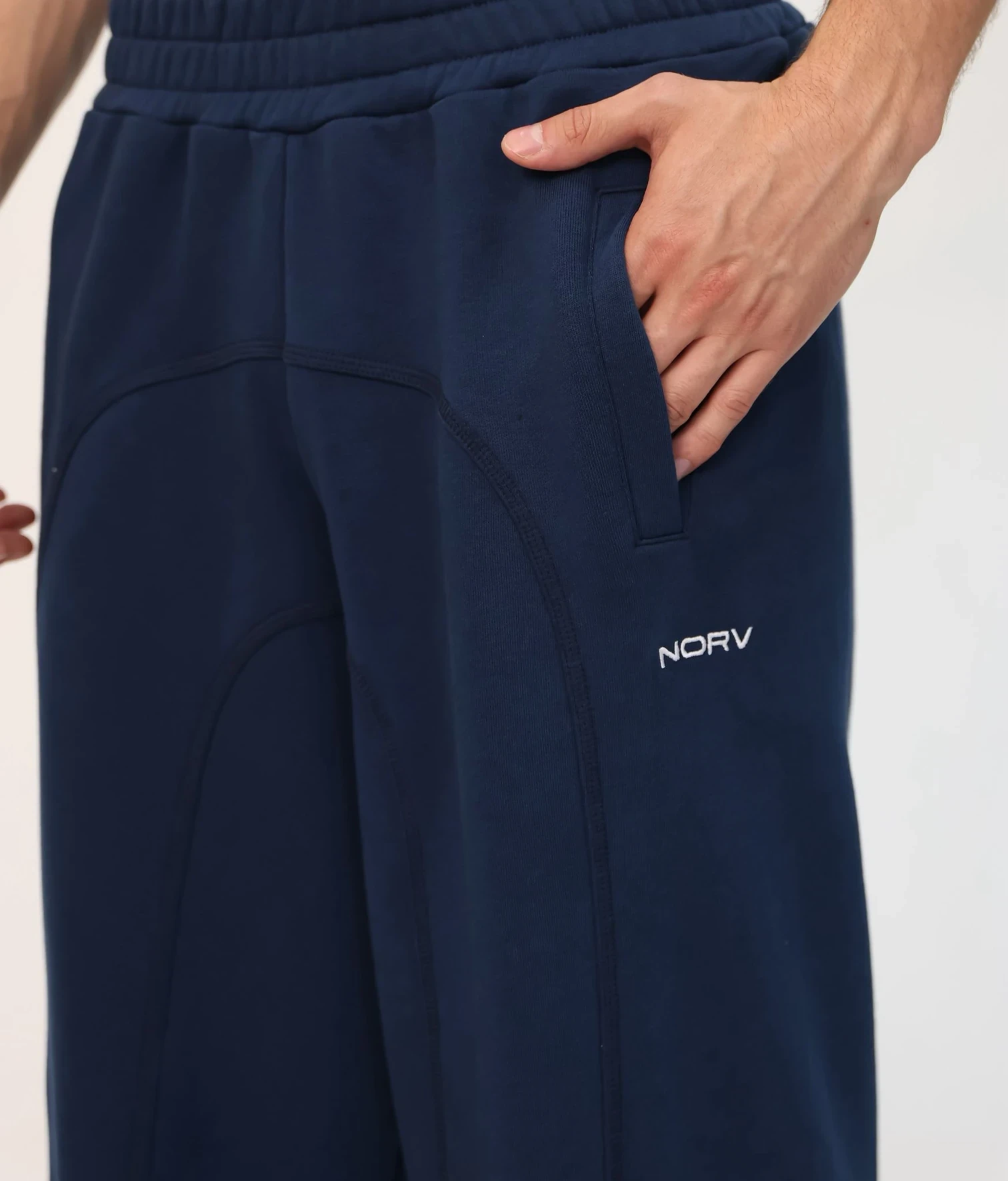 NORV Ayarlanabilir Paça Premium Oversize Eşofman Altı (Yazlık Karyoka Detaylı)