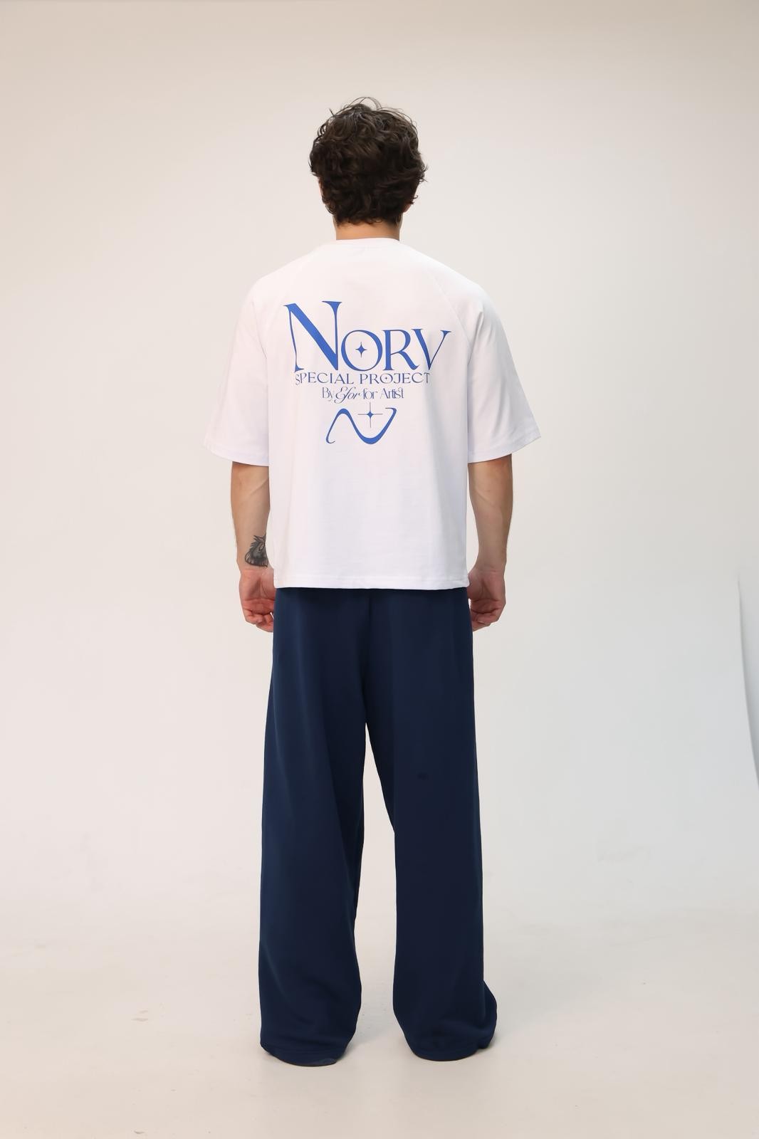 NORV Baskılı Premium Boxy Basic Tişört
