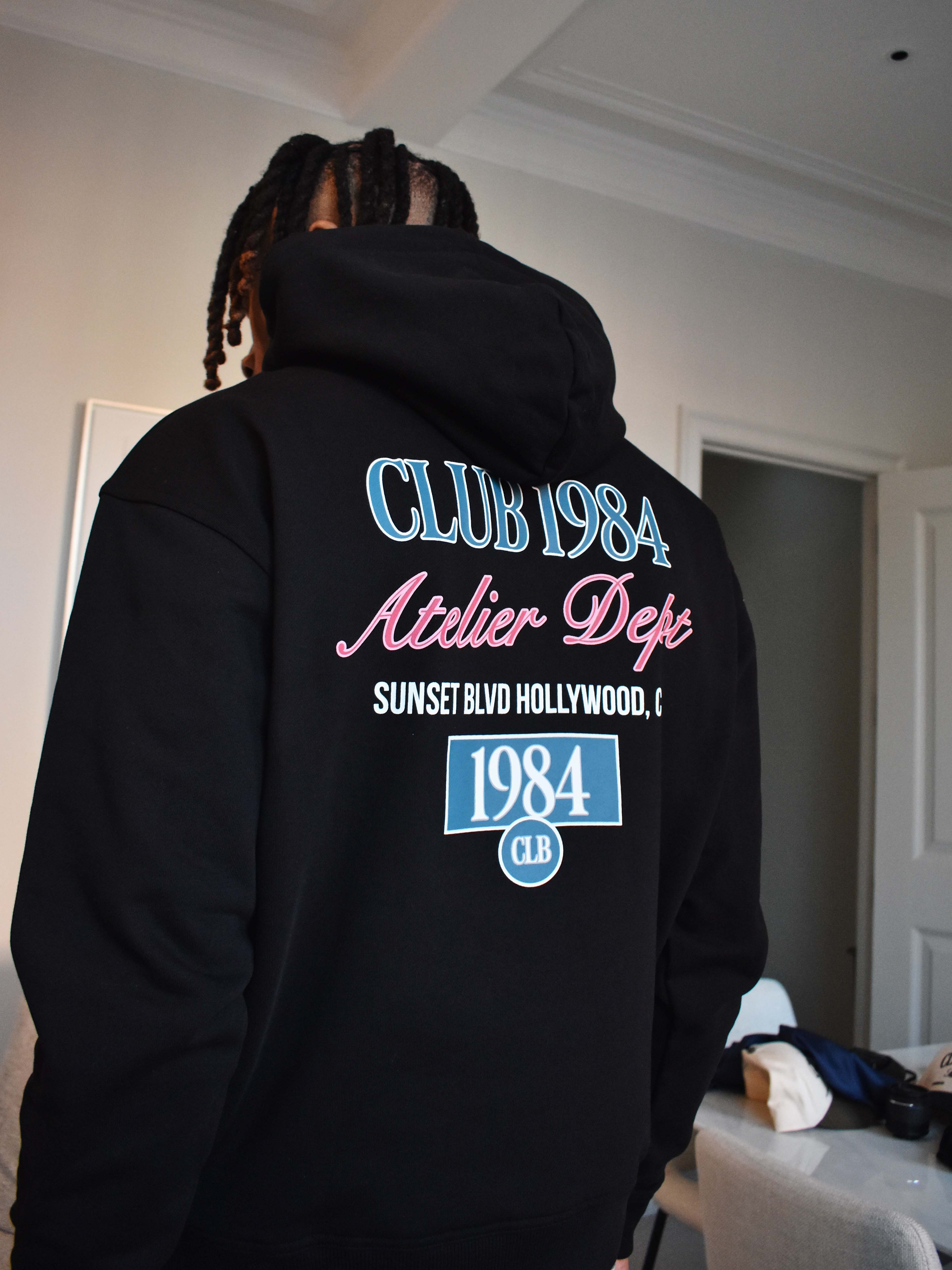 (CLUP1984) Sunset BLVD Hoodie - Black