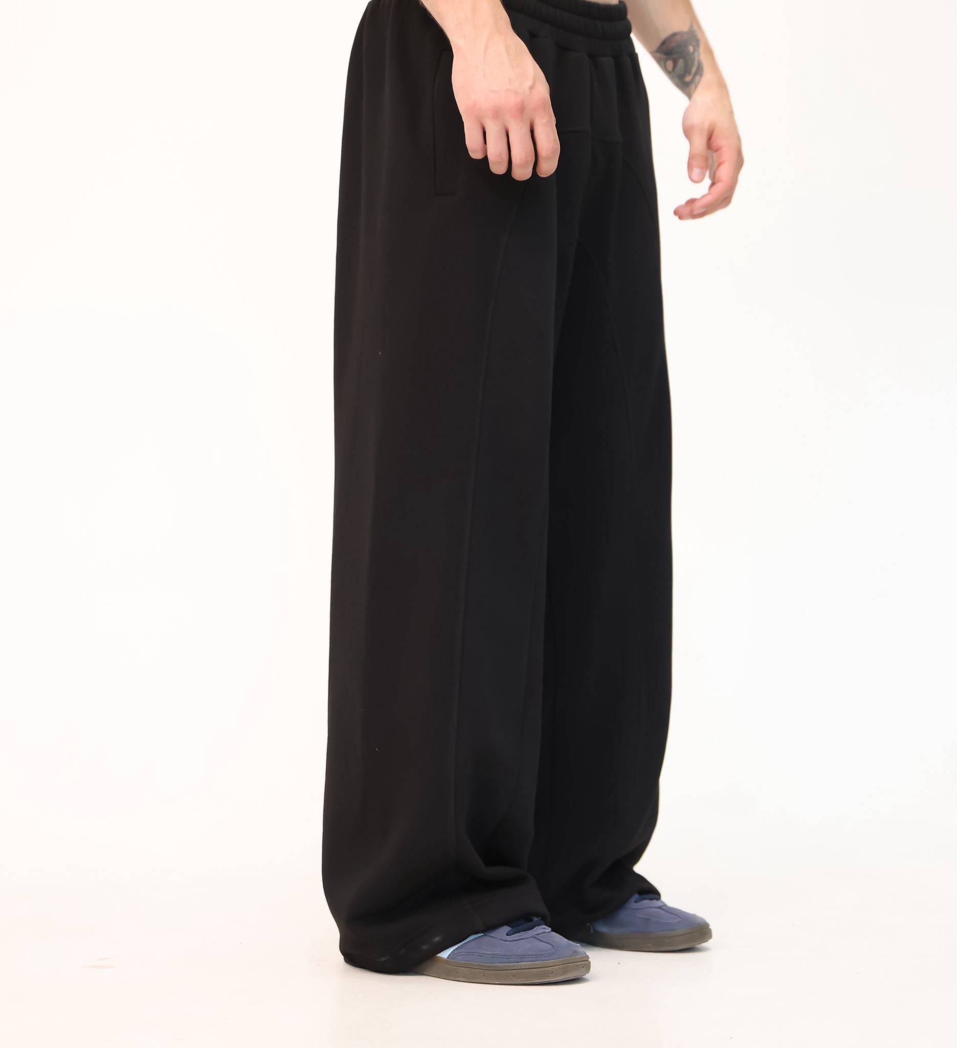 NORV Siyah Ayarlanabilir Paça Premium Oversize Eşofman Altı