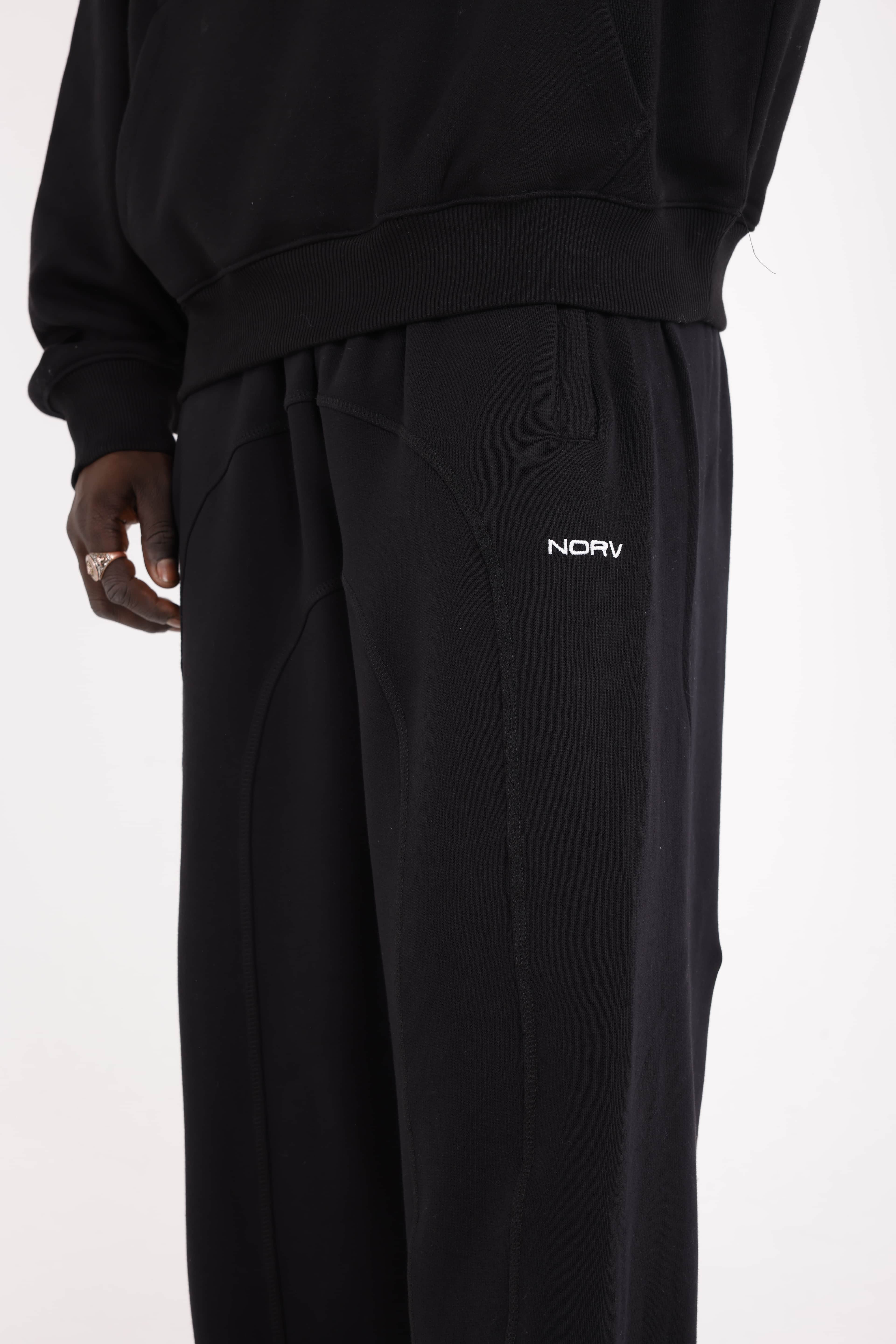 NORV  Ayarlanabilir Paça Premium Oversize Eşofman Altı ( Kışlık Karyoka Detaylı)