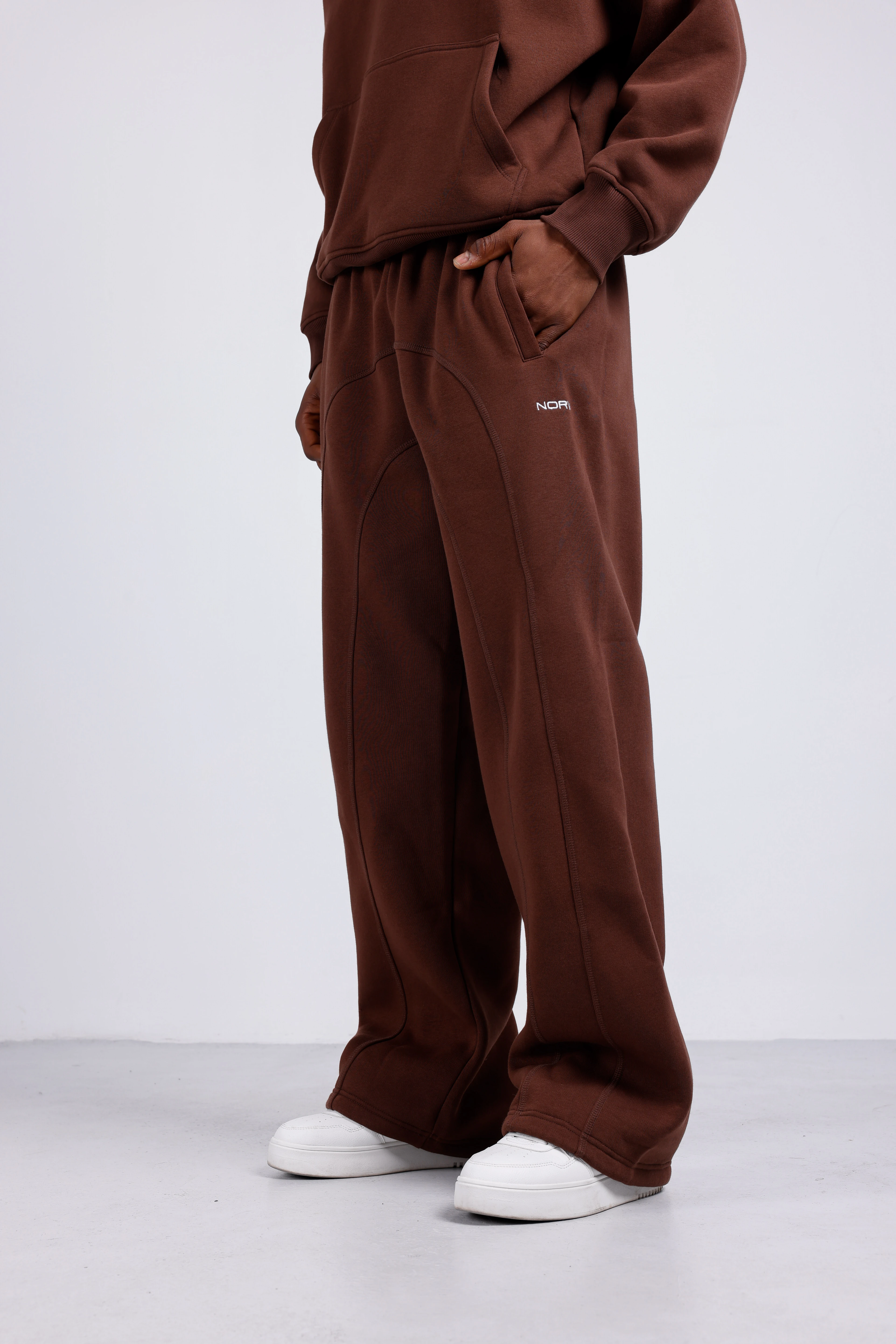 NORV  Ayarlanabilir Paça Premium Oversize Eşofman Altı ( Kışlık Karyoka Detaylı)