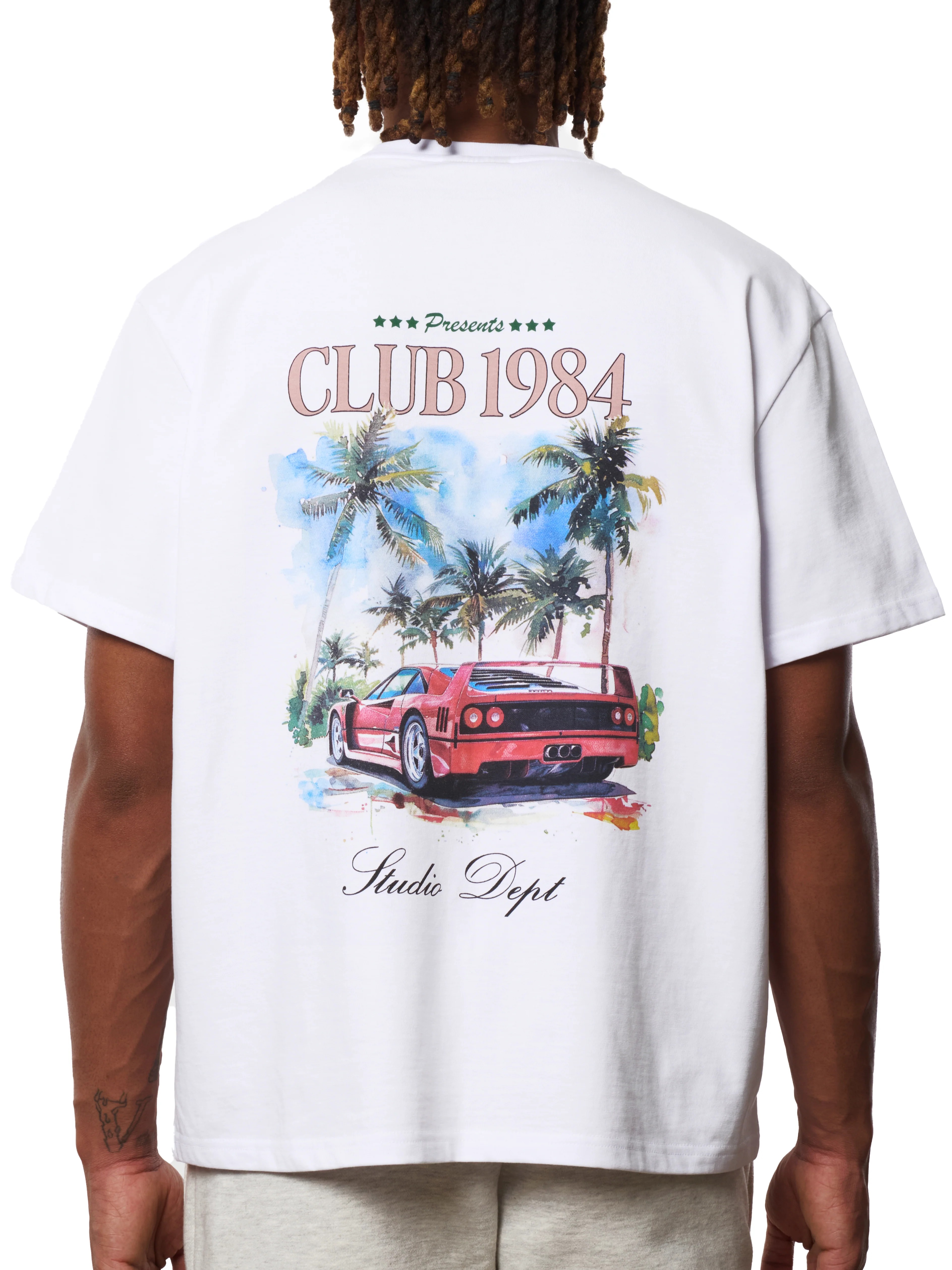 (CLP1984) Palm Drive T-shirt - White