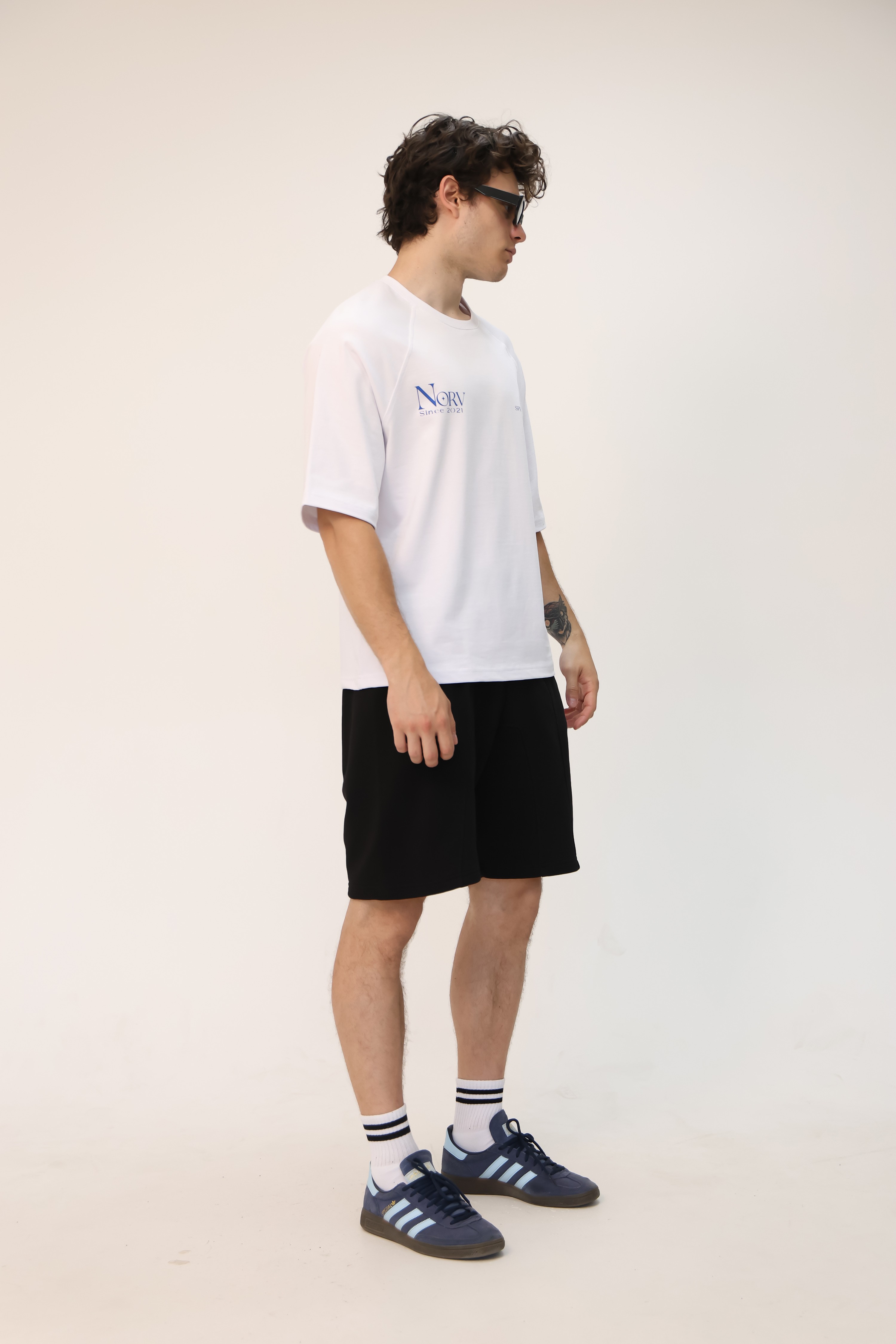 NORV Siyah Premium Oversize Şort