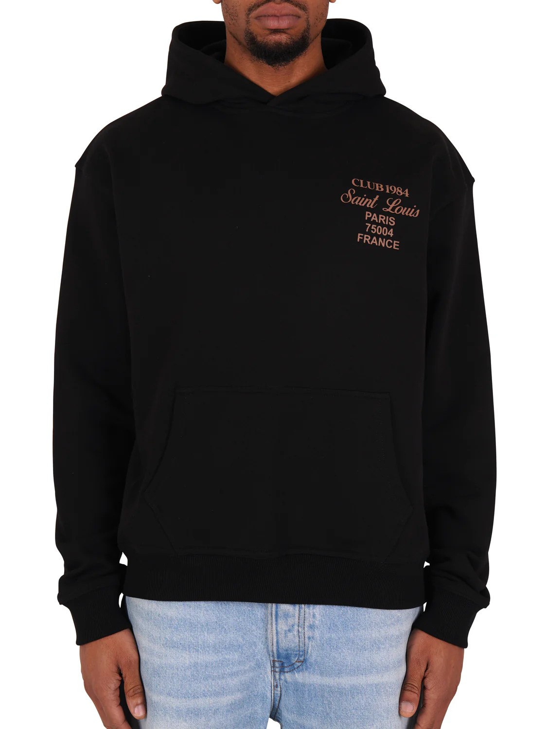 (CLUP1984)Patron 84 Hoodie - Black/Beige