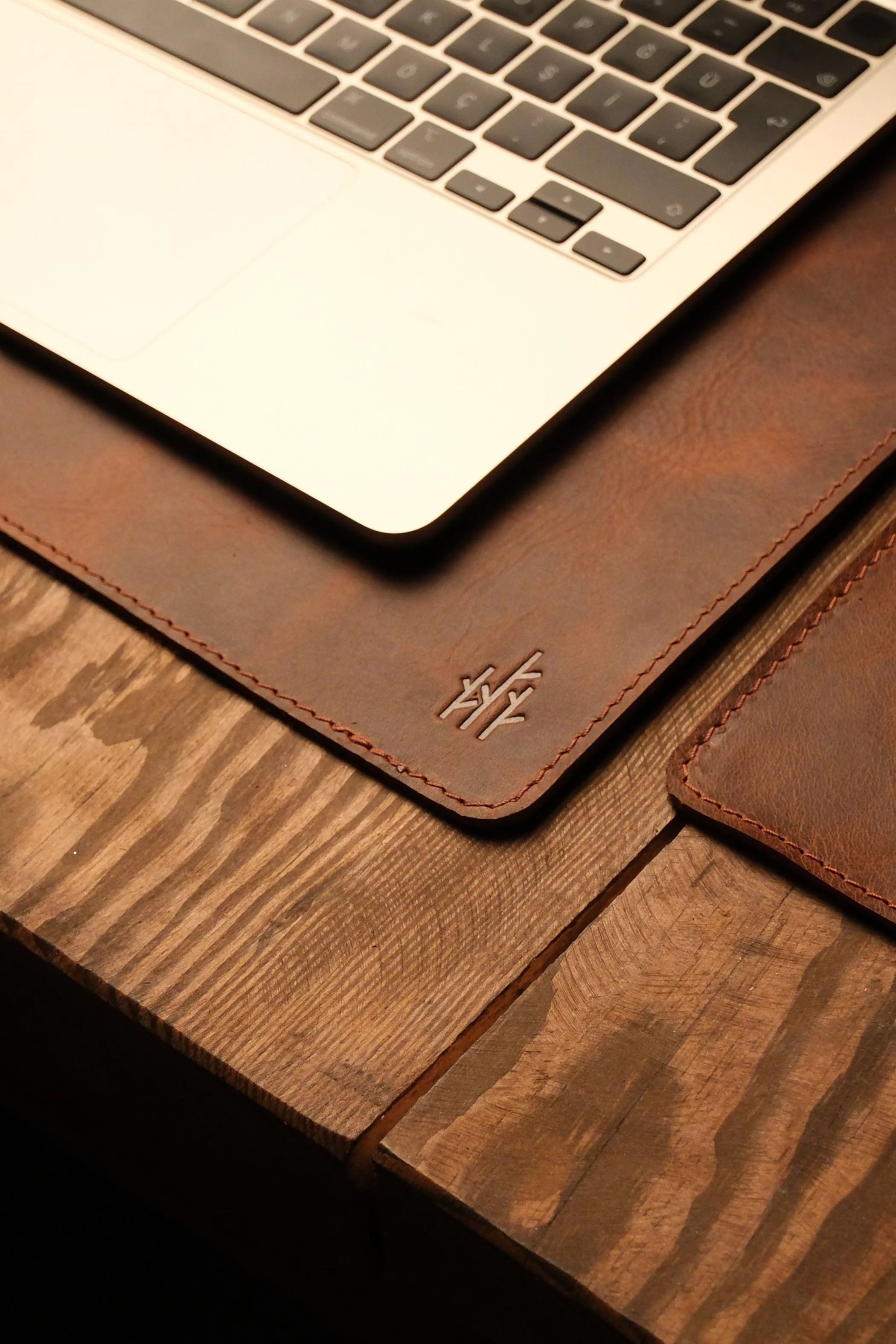 Deri Laptop Masa Matı & Mouse Pad Seti