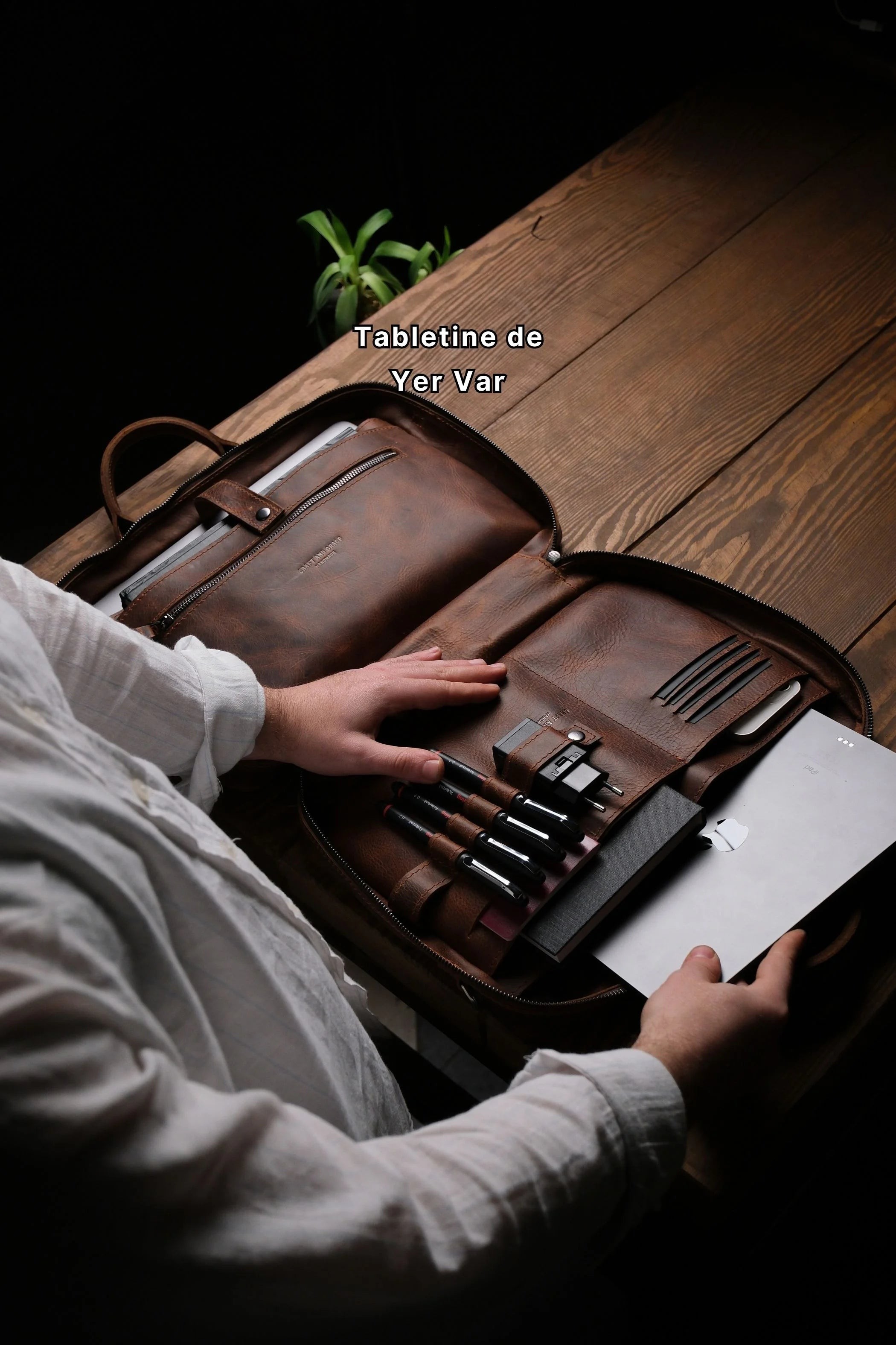Porter Deri Organizer Laptop Çantası