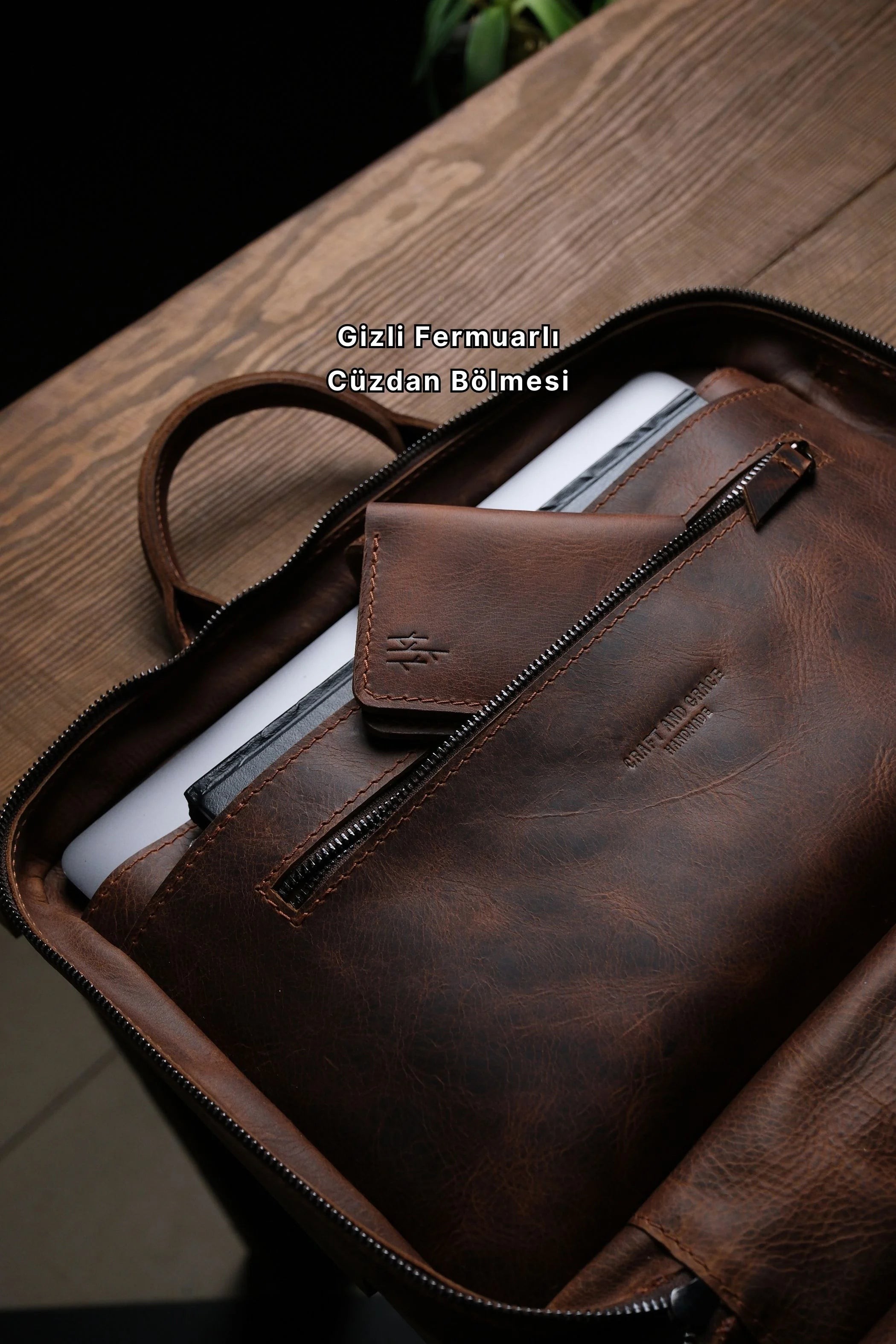 Porter Deri Organizer Laptop Çantası