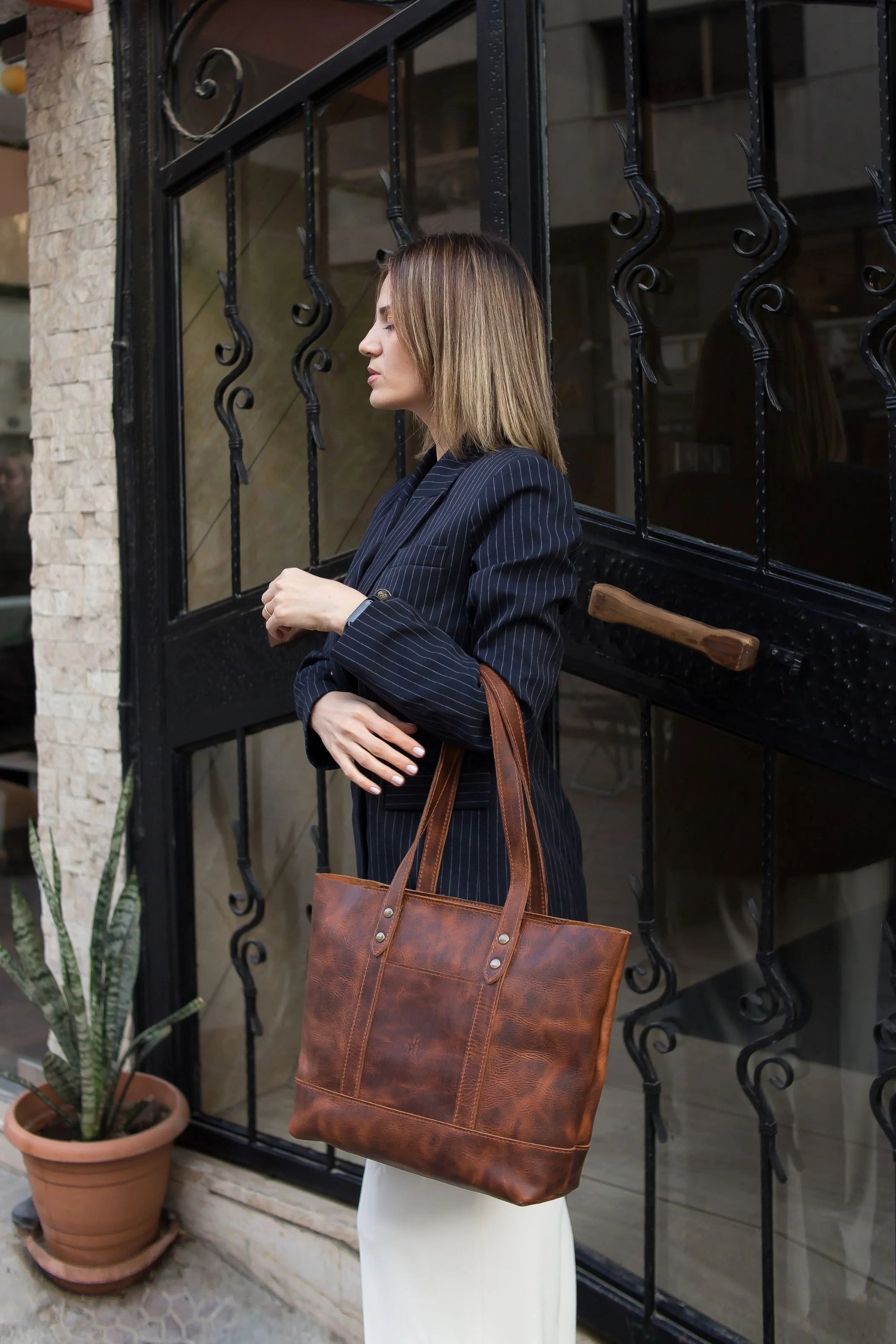Leaf Klasik Tote Çanta
