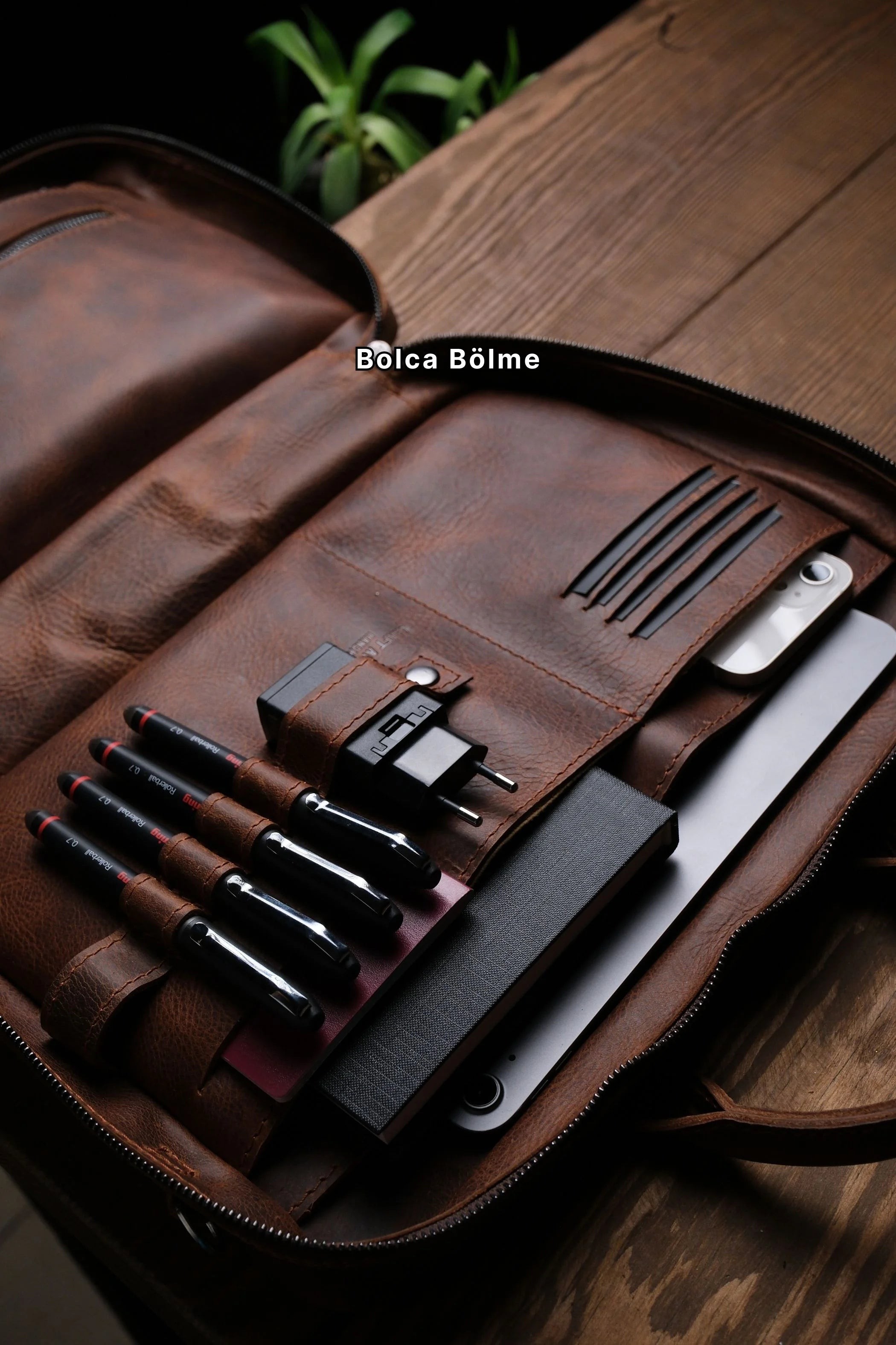 Porter Deri Organizer Laptop Çantası