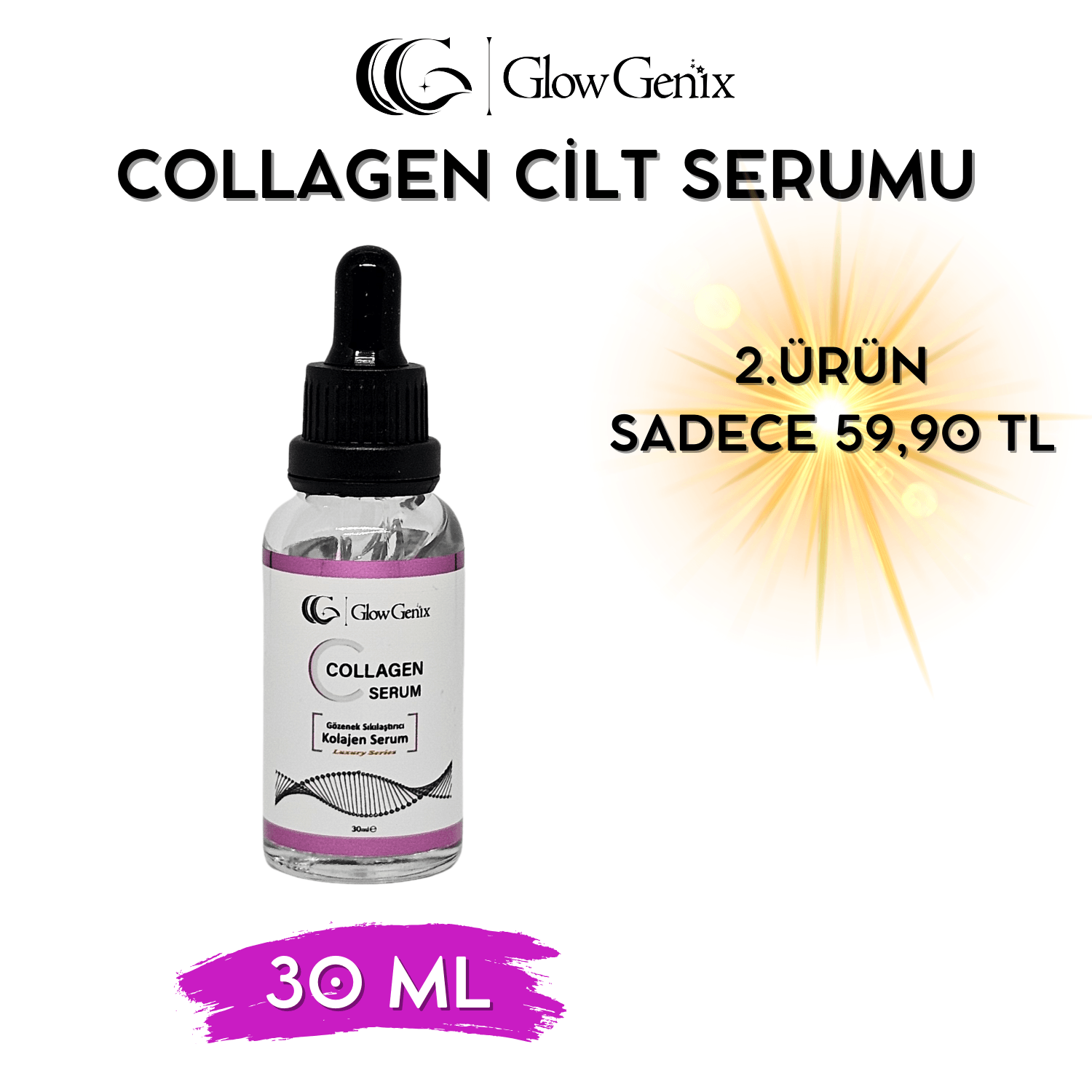 Collagen (Kolajen) Serum | Anti-Aging Performans | 30 mL