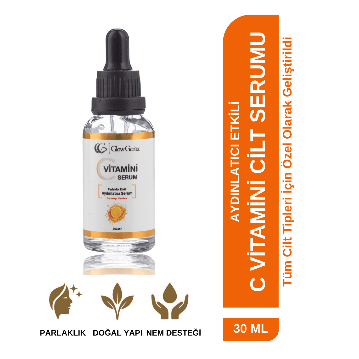 C Vitamini Serum | C Vitaminli Aydınlatıcı Cilt Bakım Serumu | 30 mL