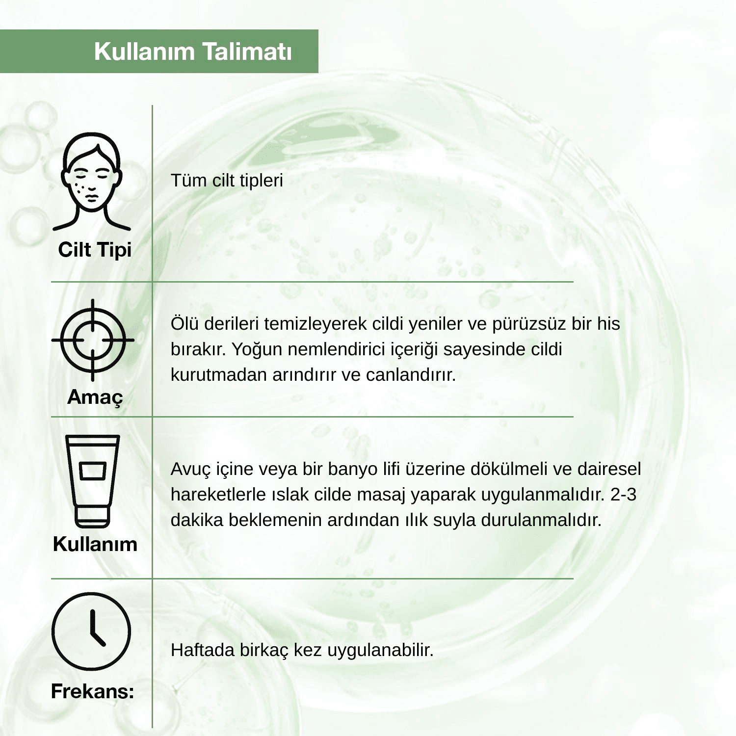 Aloe Vera Özlü Body Scrub | Nemlendirici, Besleyici, Arındırıcı Vücut Peelingi | 250 mL
